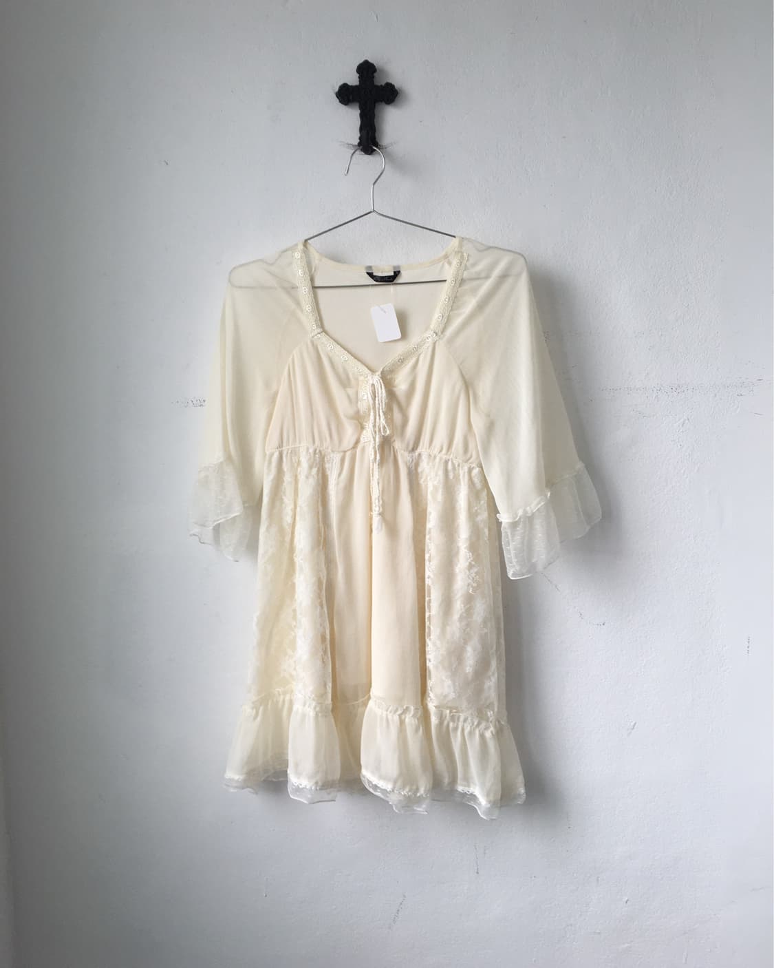 Lace layered blouse onepiece 상품이미지2