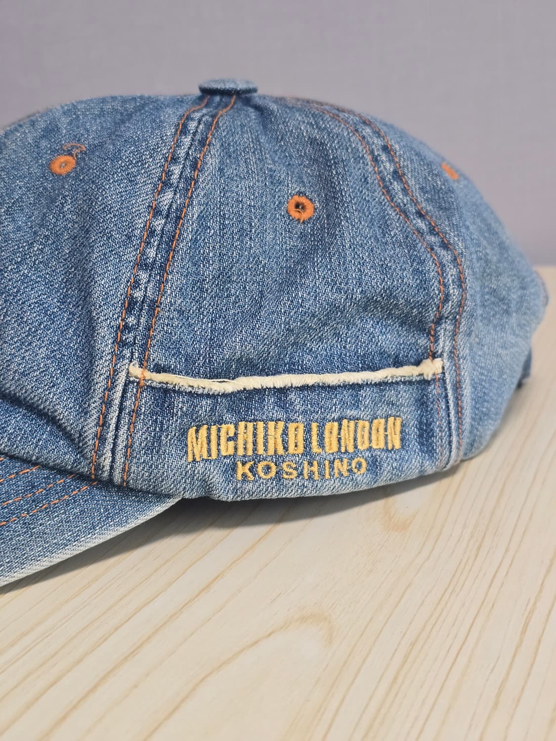 미치코 코시노 런던 빈티지 데님 볼캡 상품이미지3
