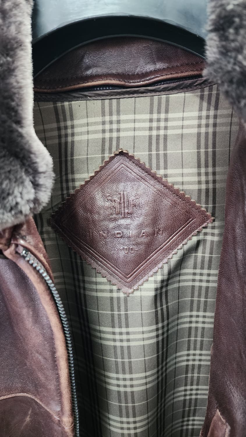 인디안(INDIAN) 양가죽 봄버 자켓 상품이미지4