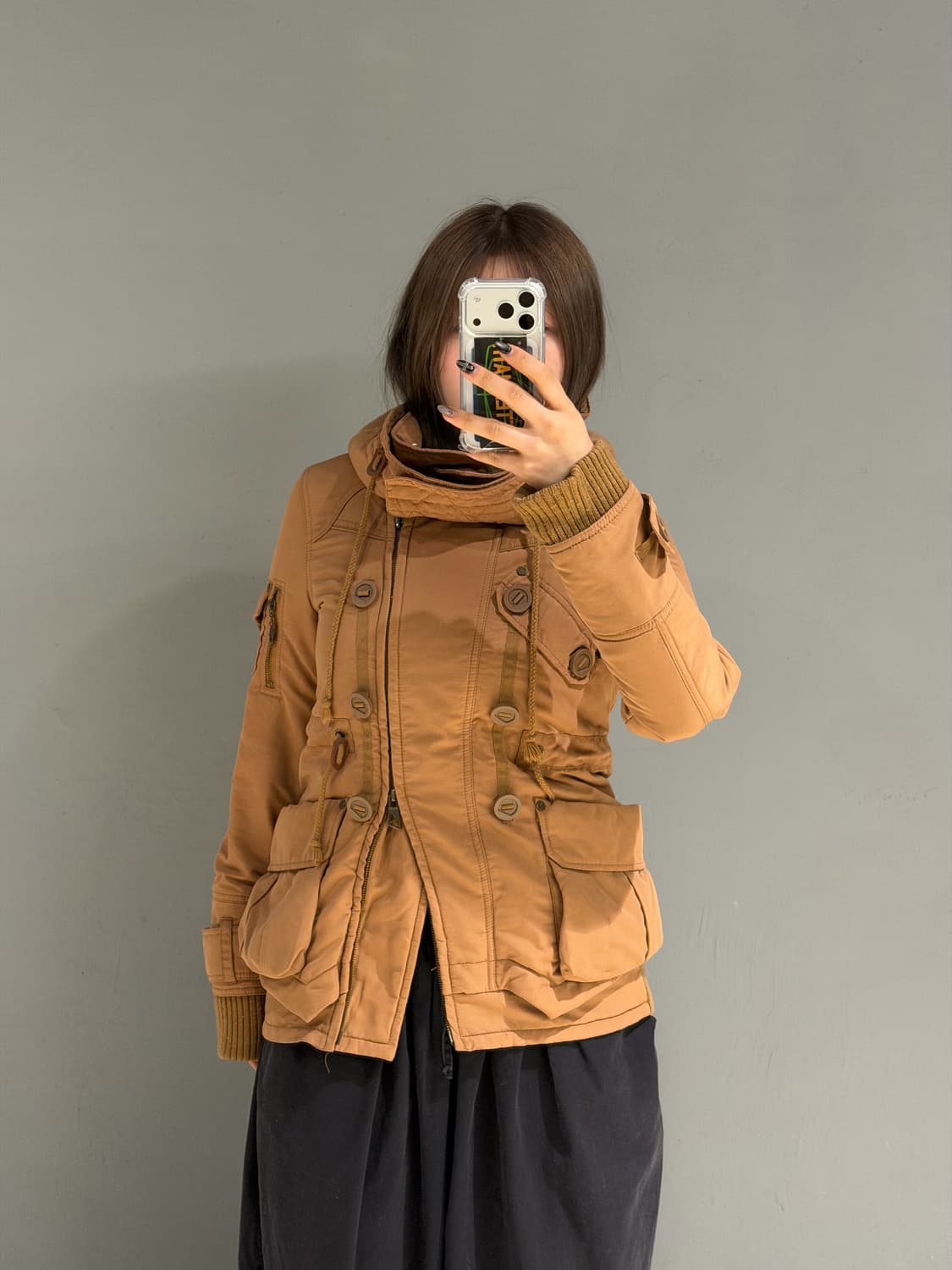 Spiral girl button high-neck jumper 상품이미지5