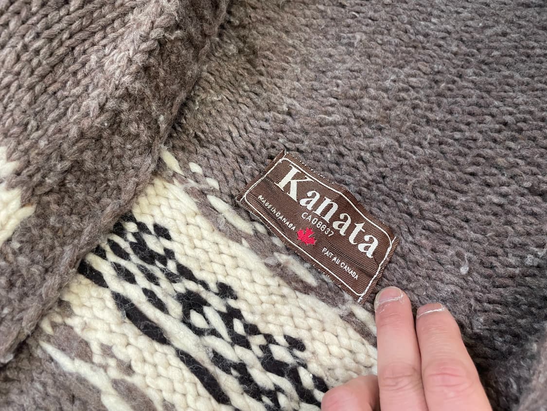 카나타 코위찬 노르딕 패턴 후드 니트 가디건 J03587 상품이미지5