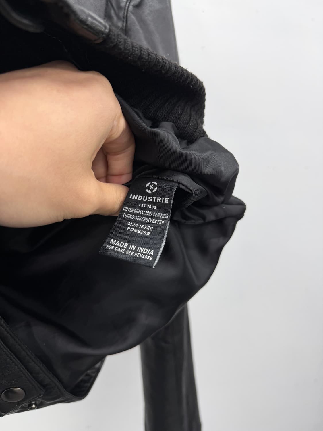 Industrie lambskin biker jk 상품이미지6