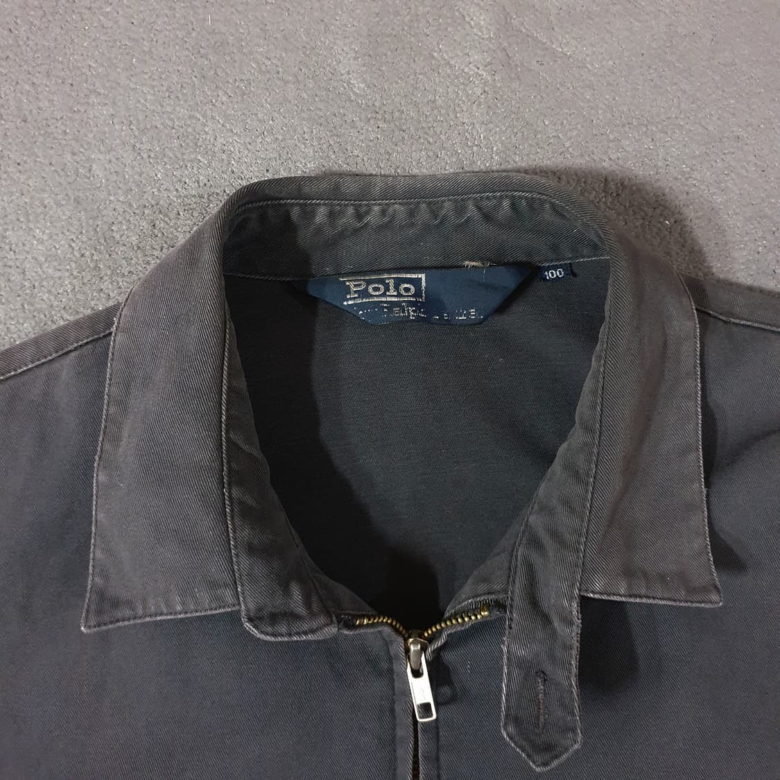 90s 폴로 하드페이딩 블루종 자켓 XL 상품이미지4