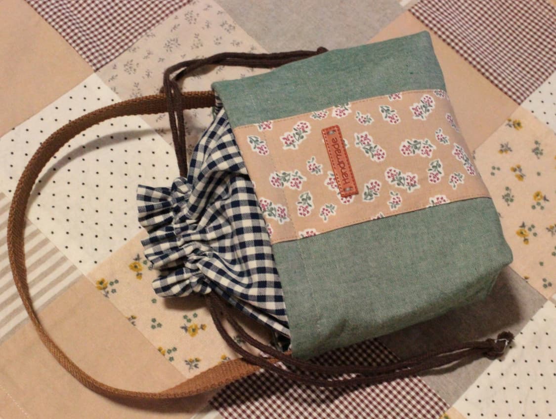 핸드메이드 손잡이 스트링 파우치 상품이미지1