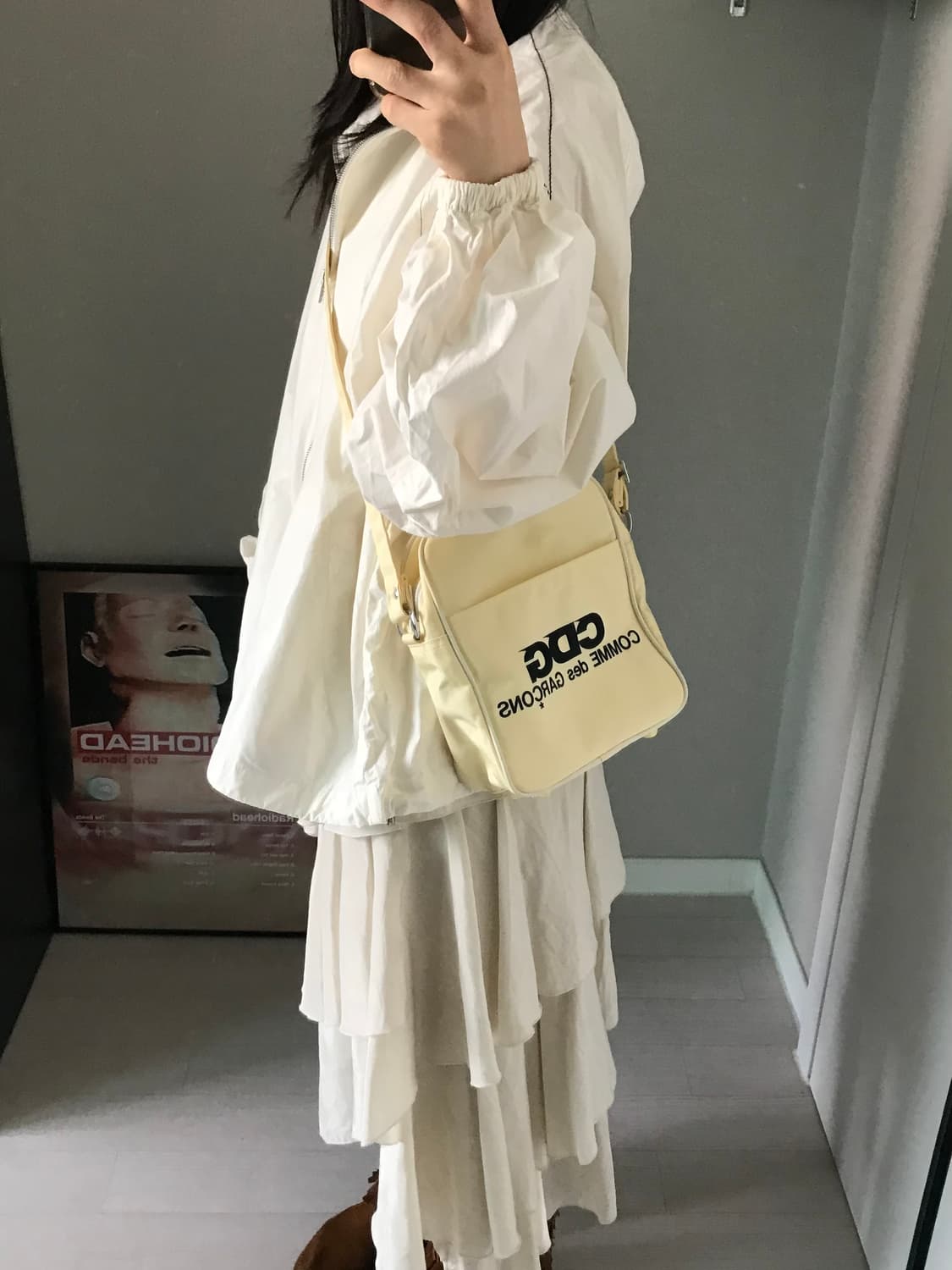 꼼데가르송 CDG 숄더백 아이보리 상품이미지2