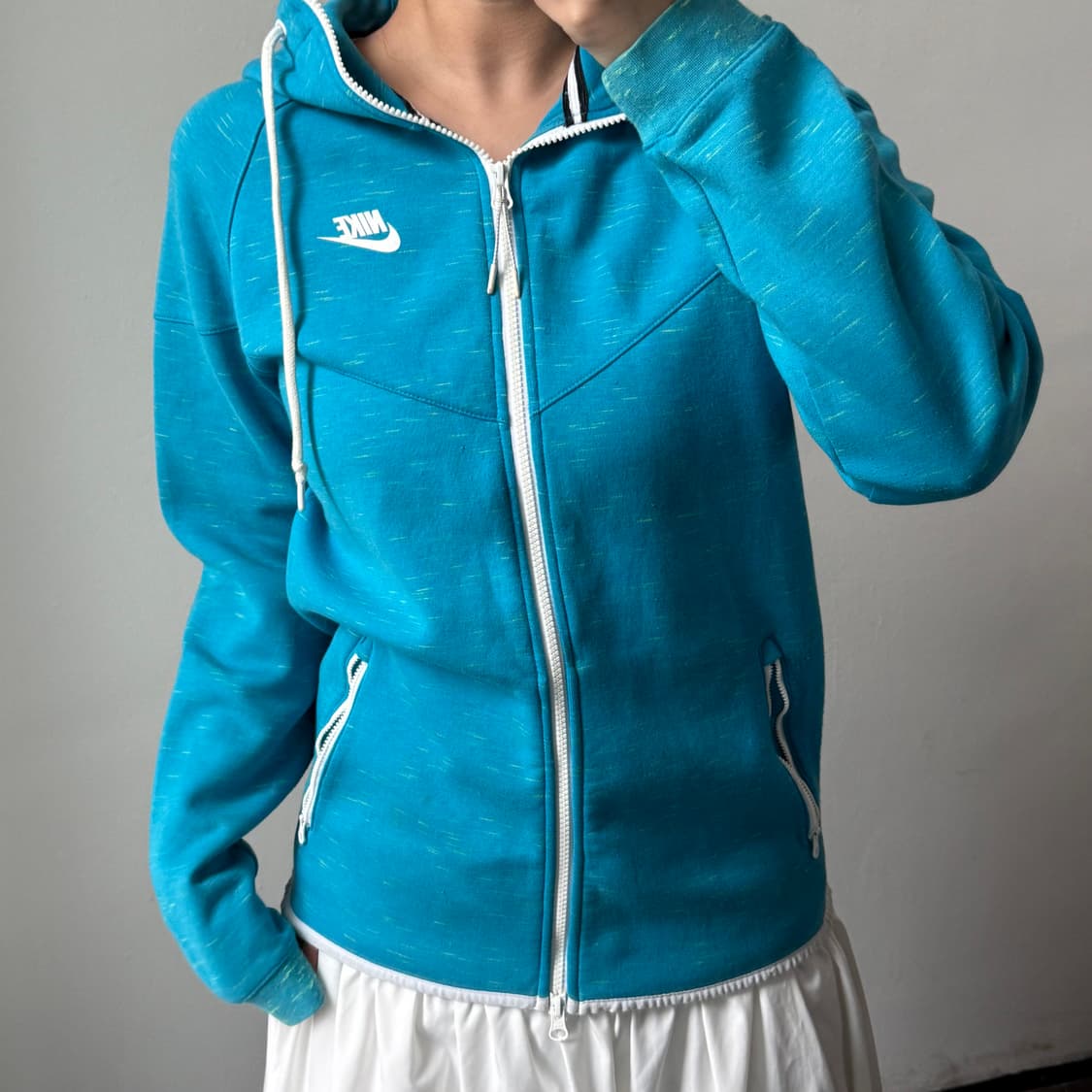 [M] 나이키 블루 후드집업 상품이미지2