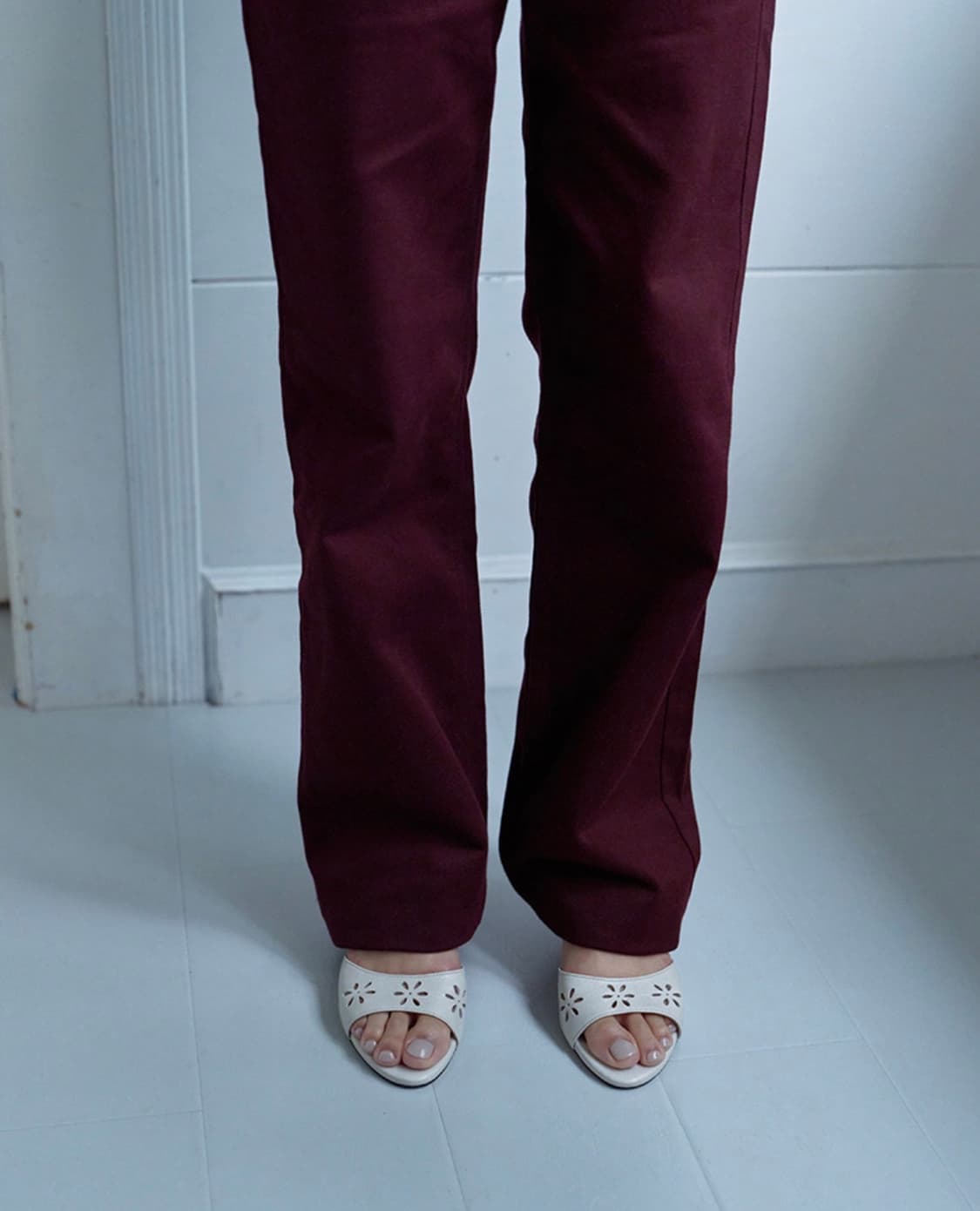 pieton 피에톤 뮬 jeje floral-cut mules 새상품 상품이미지3