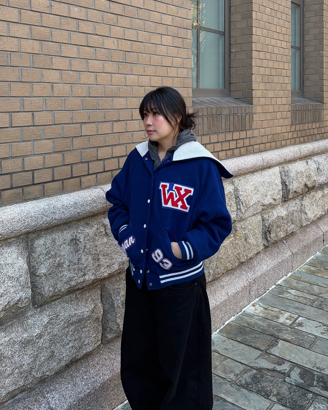 90s USA 세일러 바시티 자켓 상품이미지1