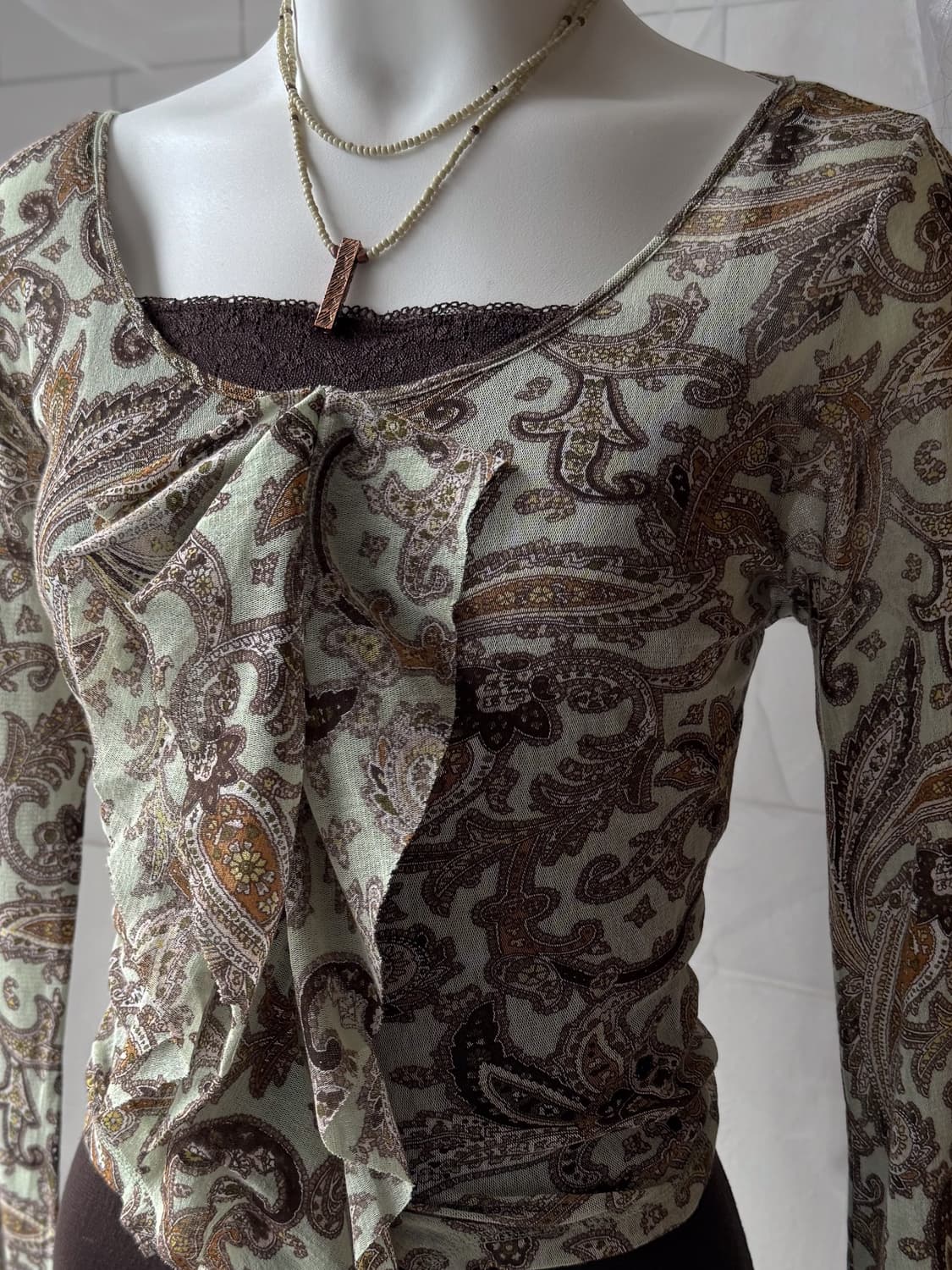 100% Cotton Paisley Cardigan 0293 상품이미지5