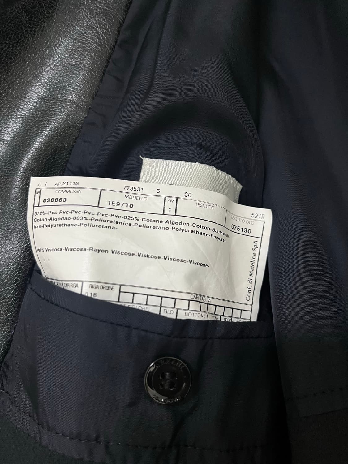 (희소) 아르마니 꼴레지오니 레더 자켓 상품이미지7