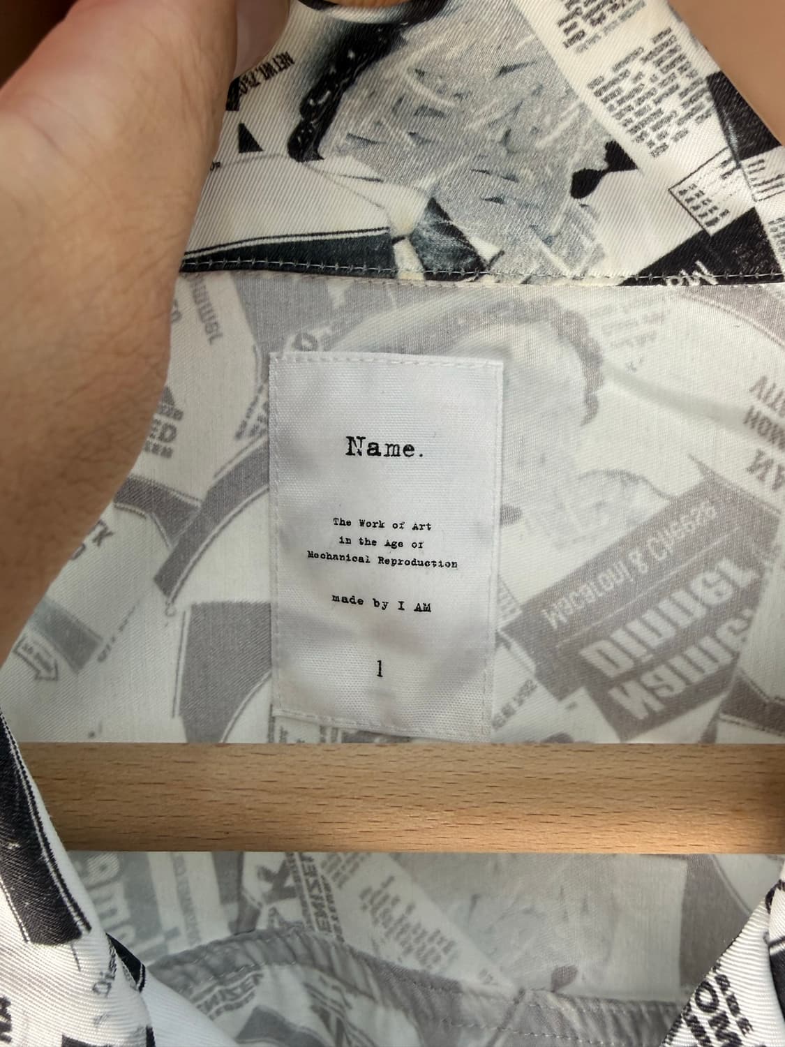 Name. Graphic Open Collar Shirt (2020SS) 상품이미지5