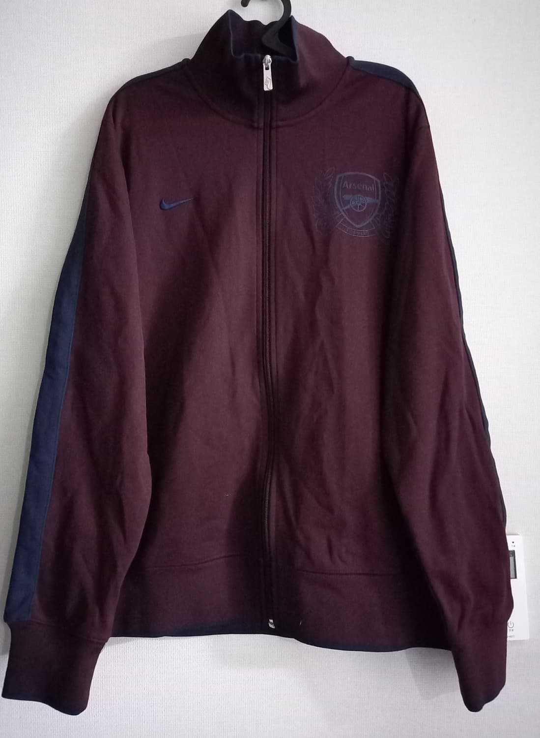 나이키 아스날 버건디 마룬 트랙탑 저지 져지집업 105/XL 상품이미지1