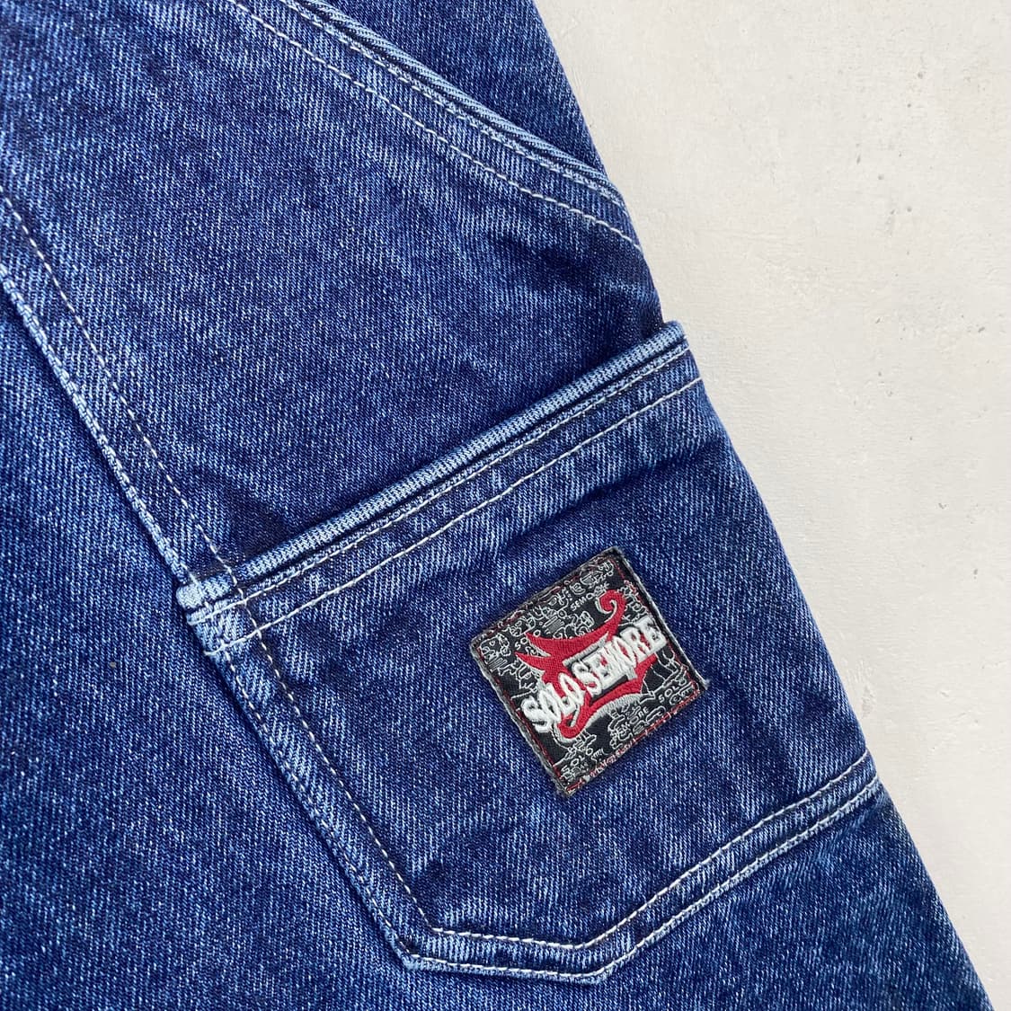 90s Solo Semore Vintage Y2K HipHop denim 상품이미지5