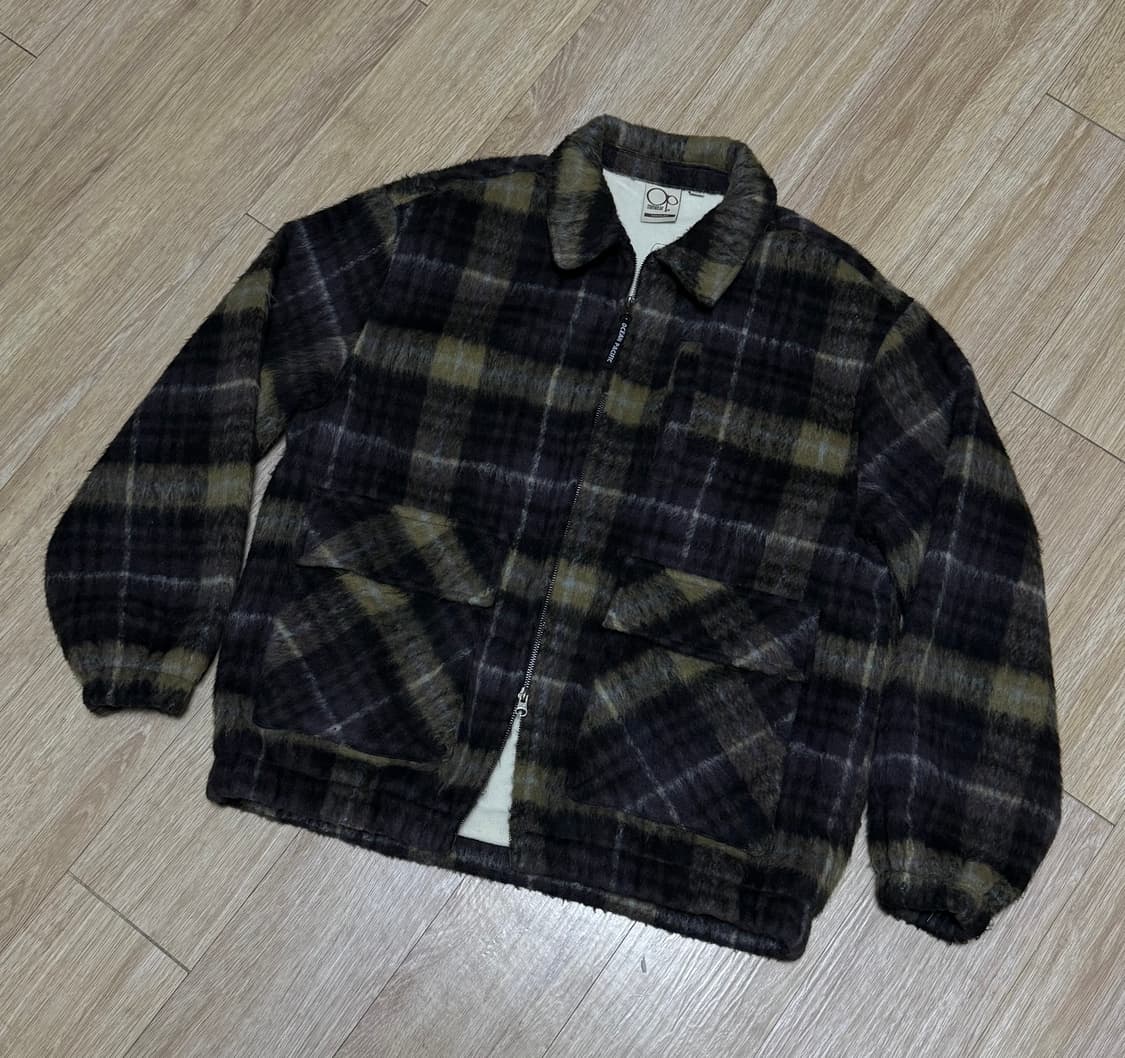 오션퍼시픽 브러시드 체크 자켓 2way  L 상품이미지3