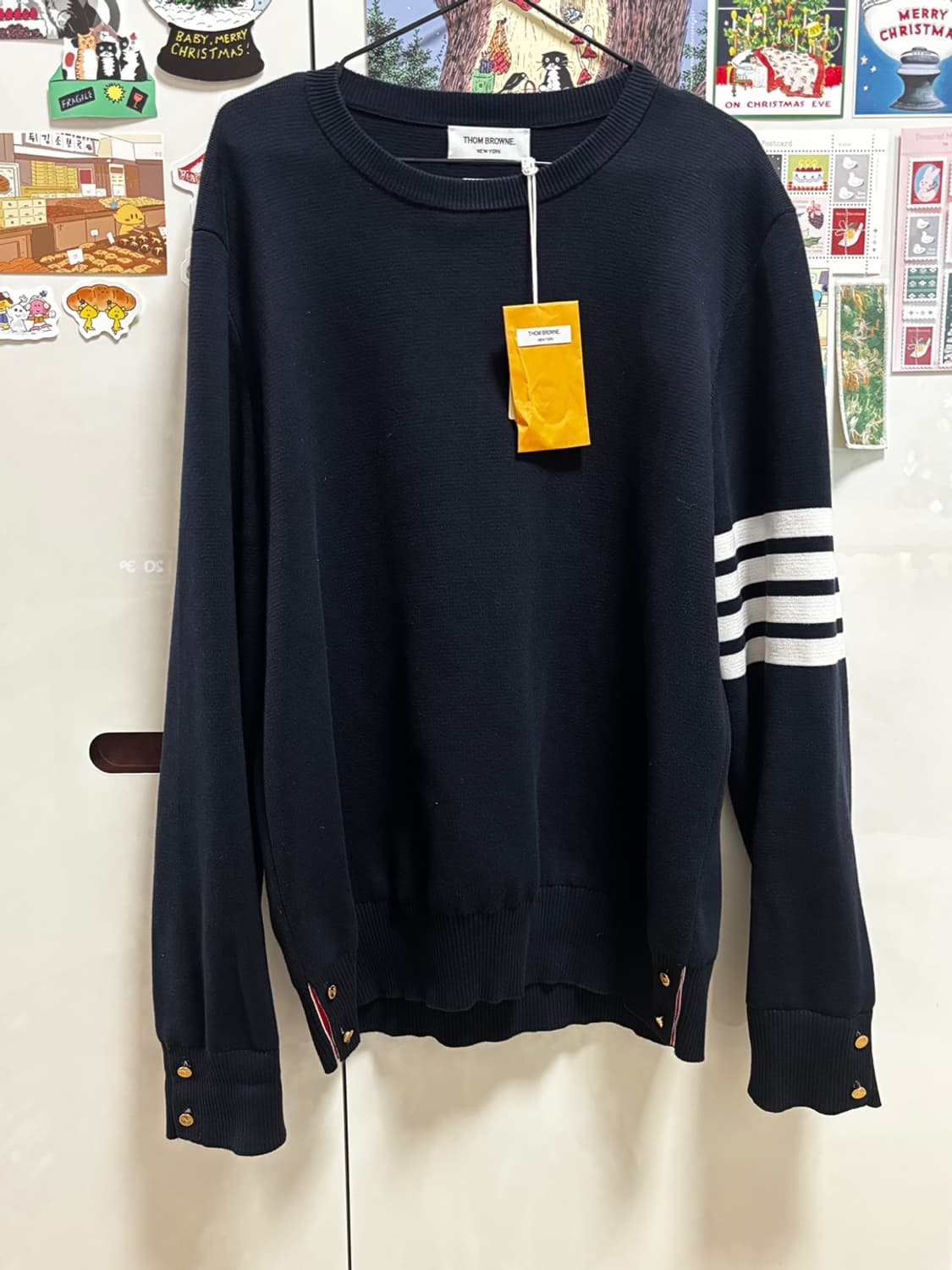 [정품/size4/택포함] 톰브라운 밀라노 스티치 금장 니트 상품이미지1