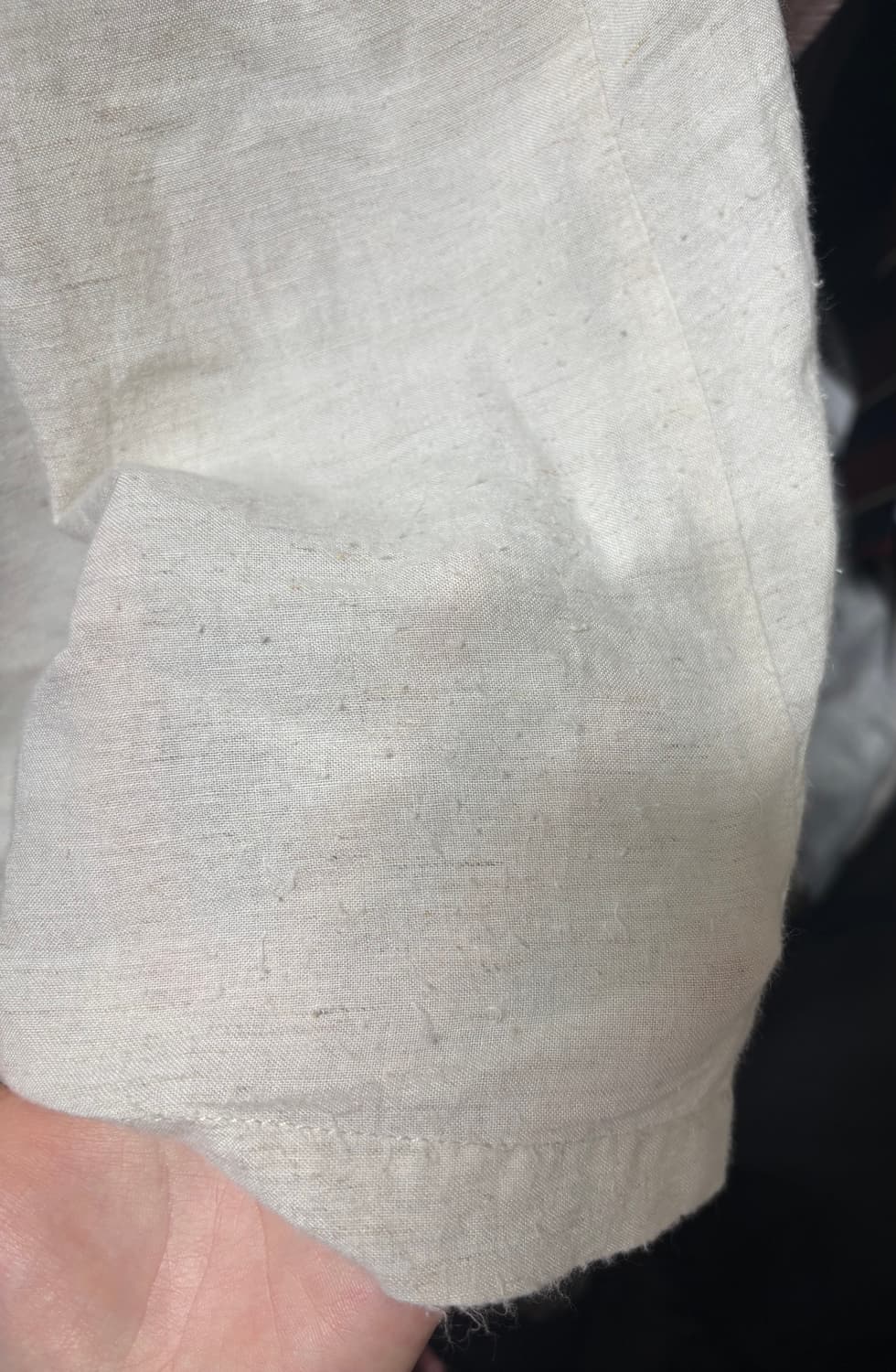 지구샵 일본 빈티지 carnelian 아이보리 레이어드 반팔 블라우스 상품이미지3