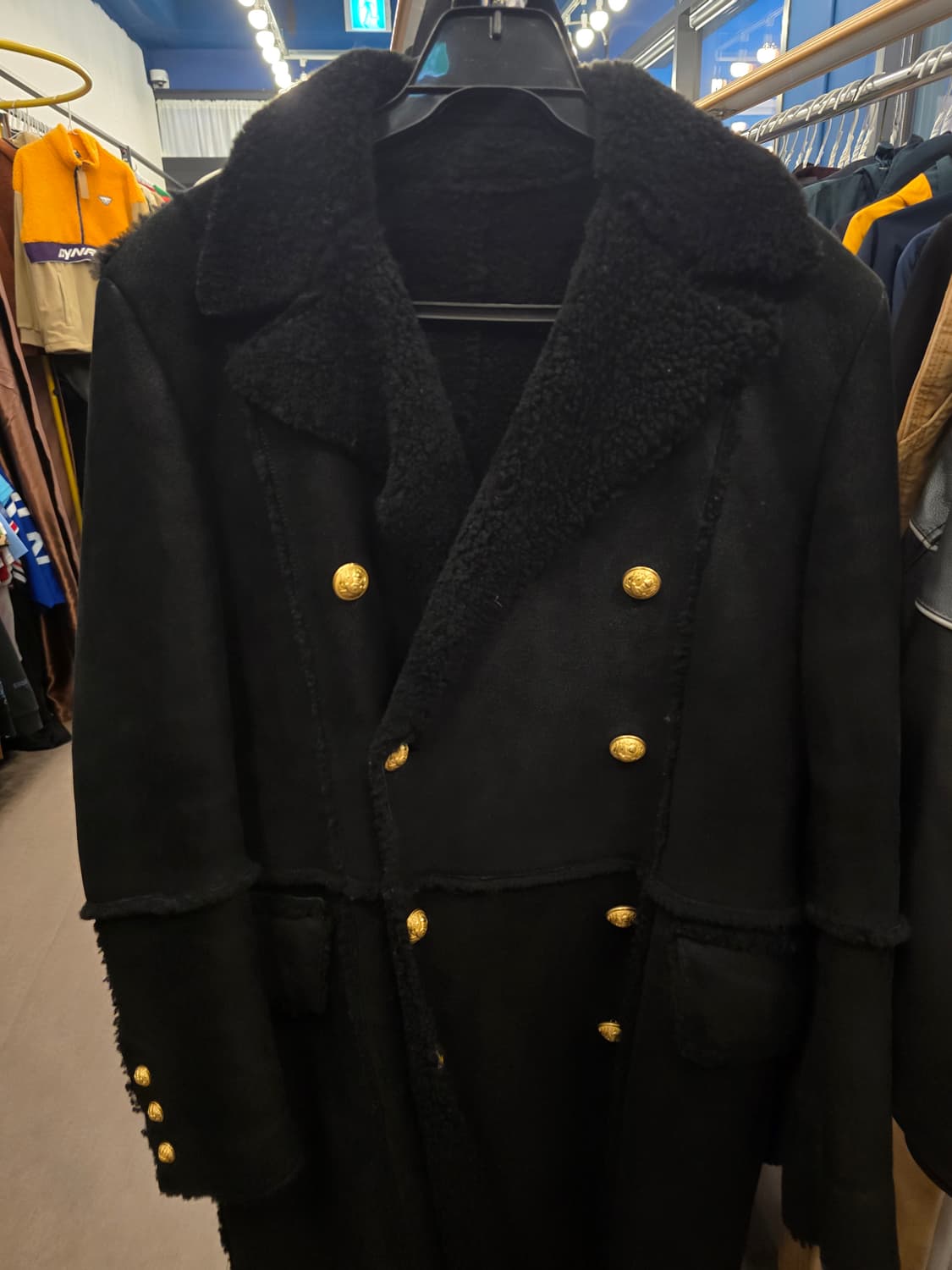 발망 양가죽 코트 상품이미지2