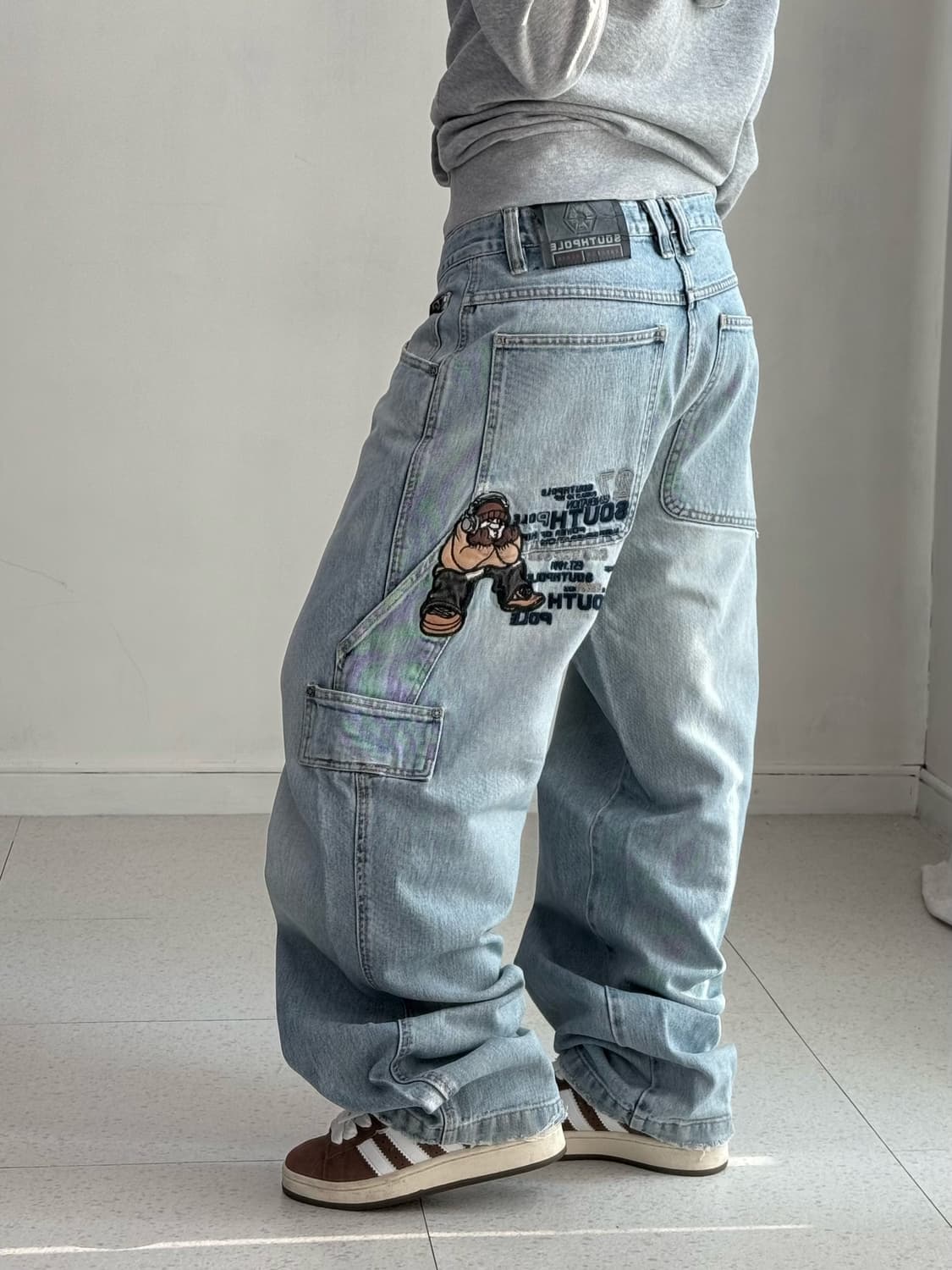 사우스폴 자수 연청 카펜터 상품이미지4