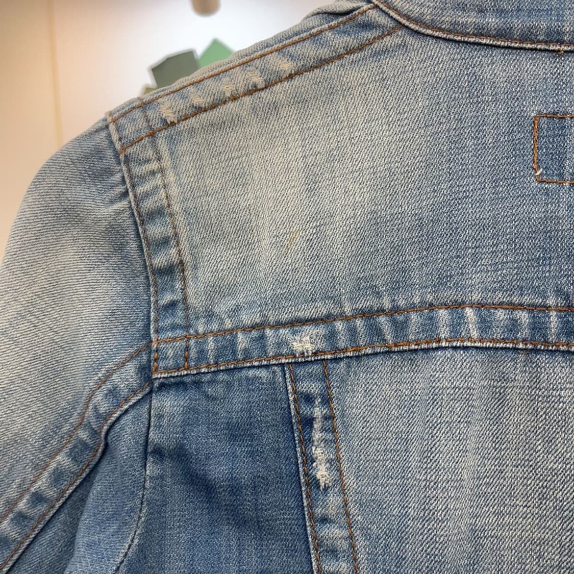 캘빈클라인 빈티지 크롭 슬림핏 데님자켓 XS C08400 상품이미지7