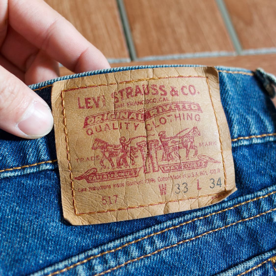90‘s Levi’s 517 usa made denim pants 상품이미지6