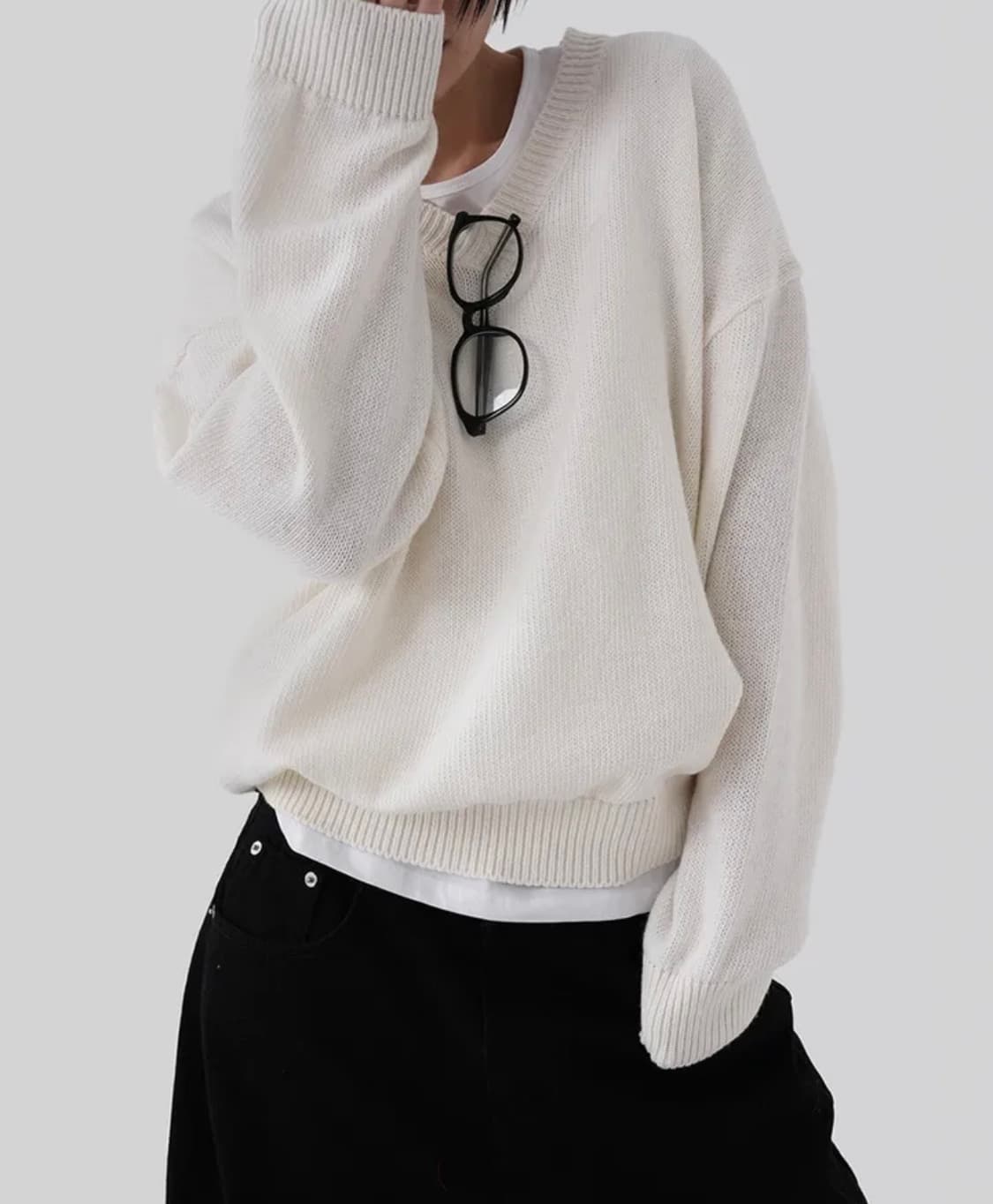 [자체제작] 알파카 니트 상품이미지1