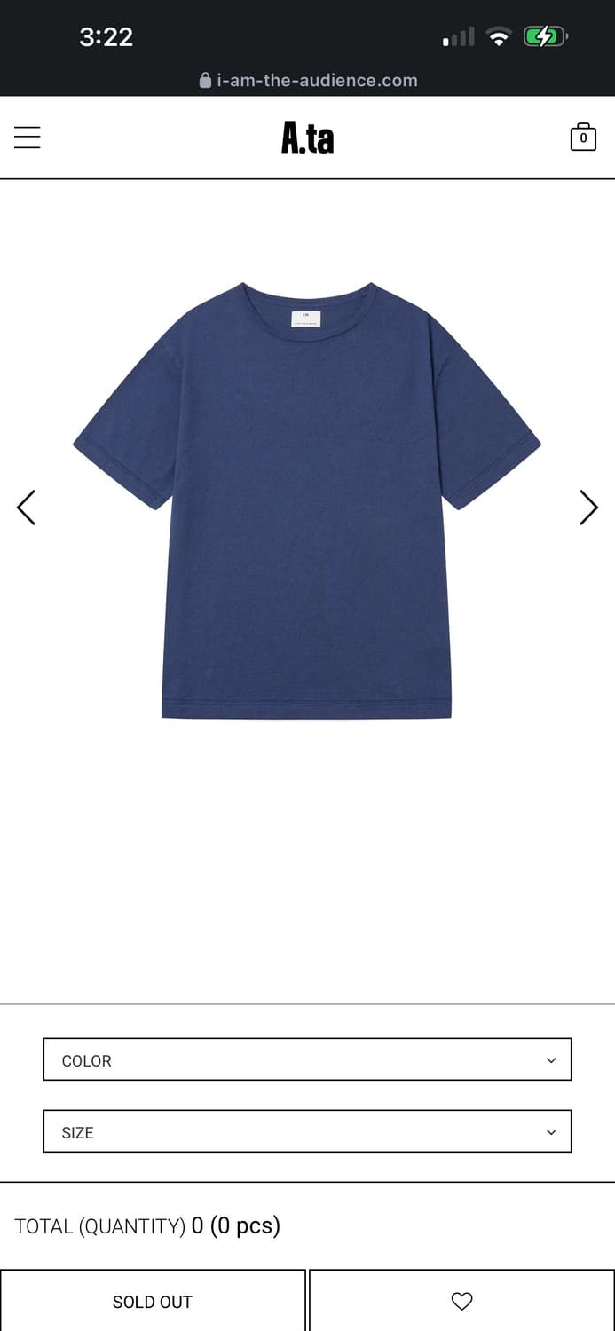 (S) a.ta SUMMER BASIC KNIT T-SHIRT  상품이미지1