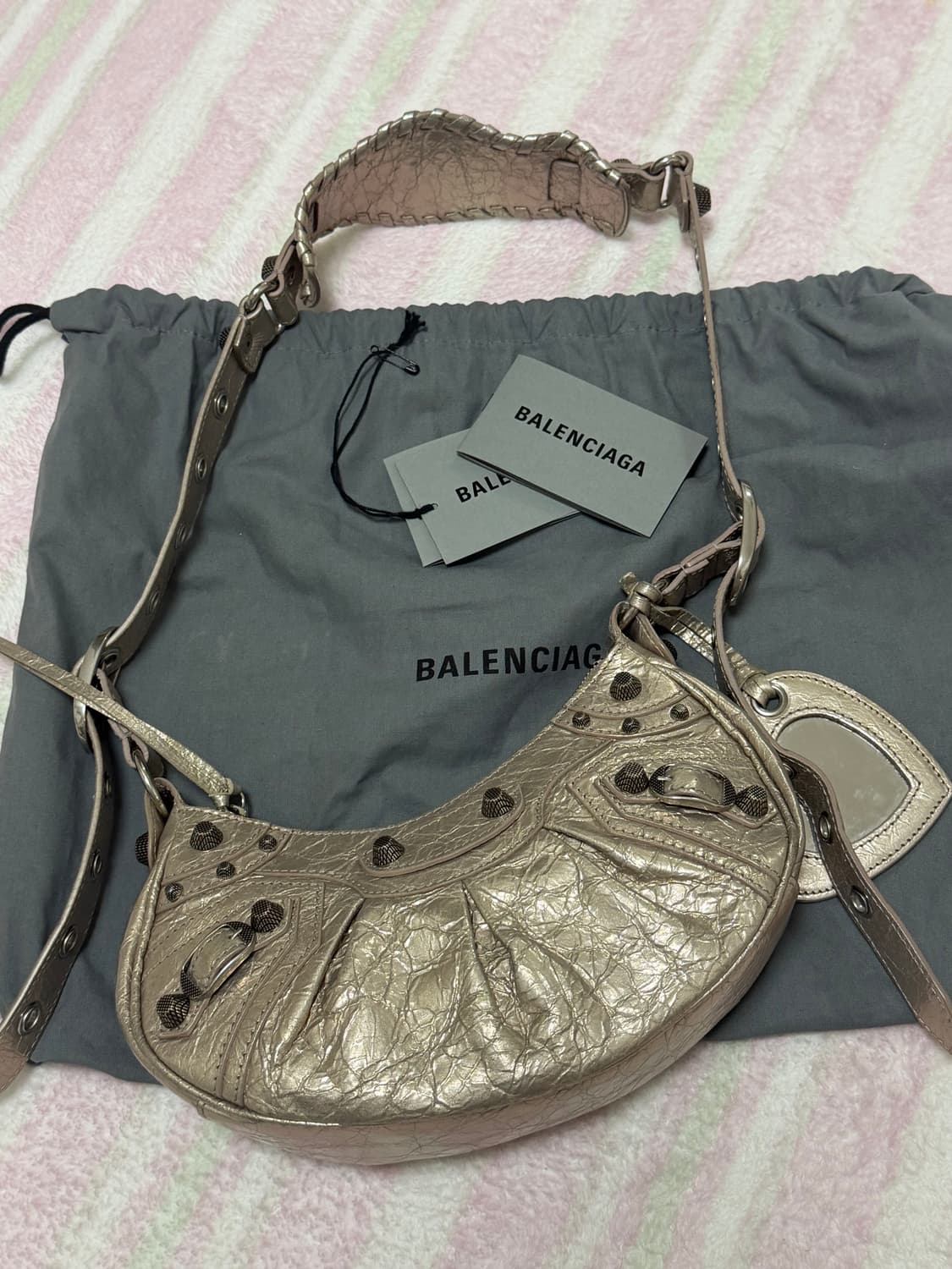 발렌시아가 르카골 xs 메탈라이즈드 베이지 상품이미지5