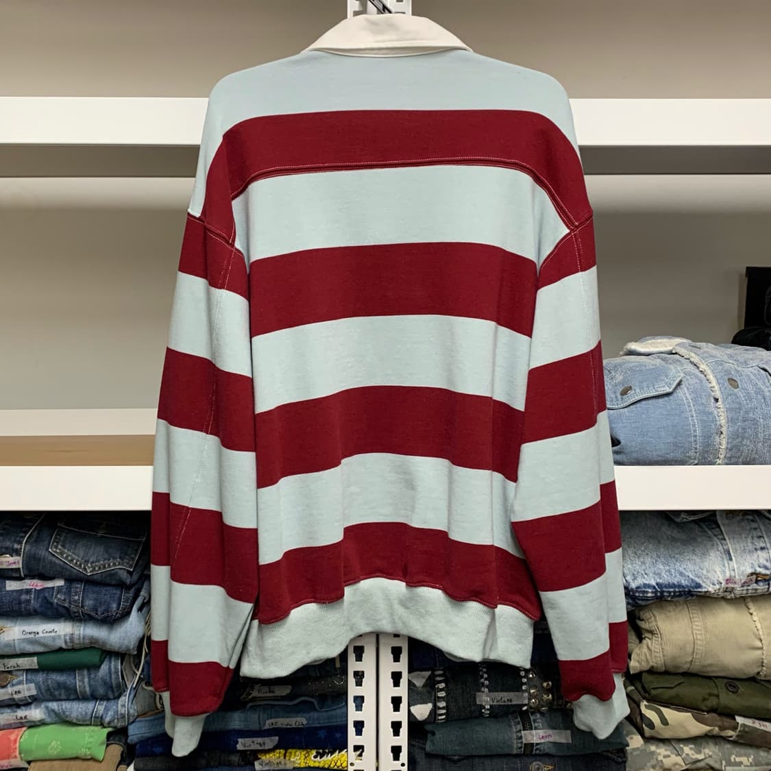 [L] VTG 블록스트라이프 럭비 스웻셔츠 상품이미지3