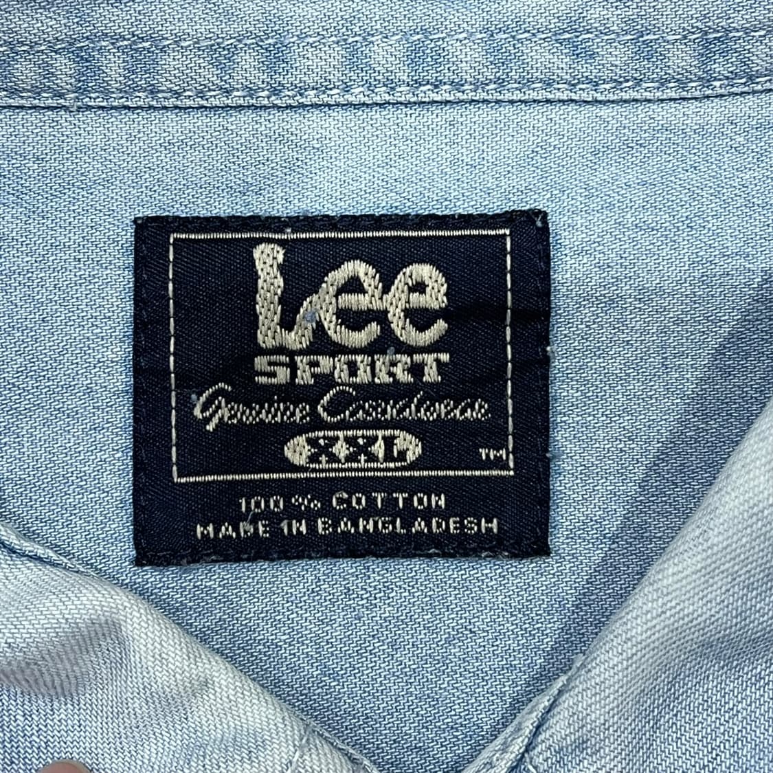 리 위스콘신 자수 데님셔츠 s07921 상품이미지7