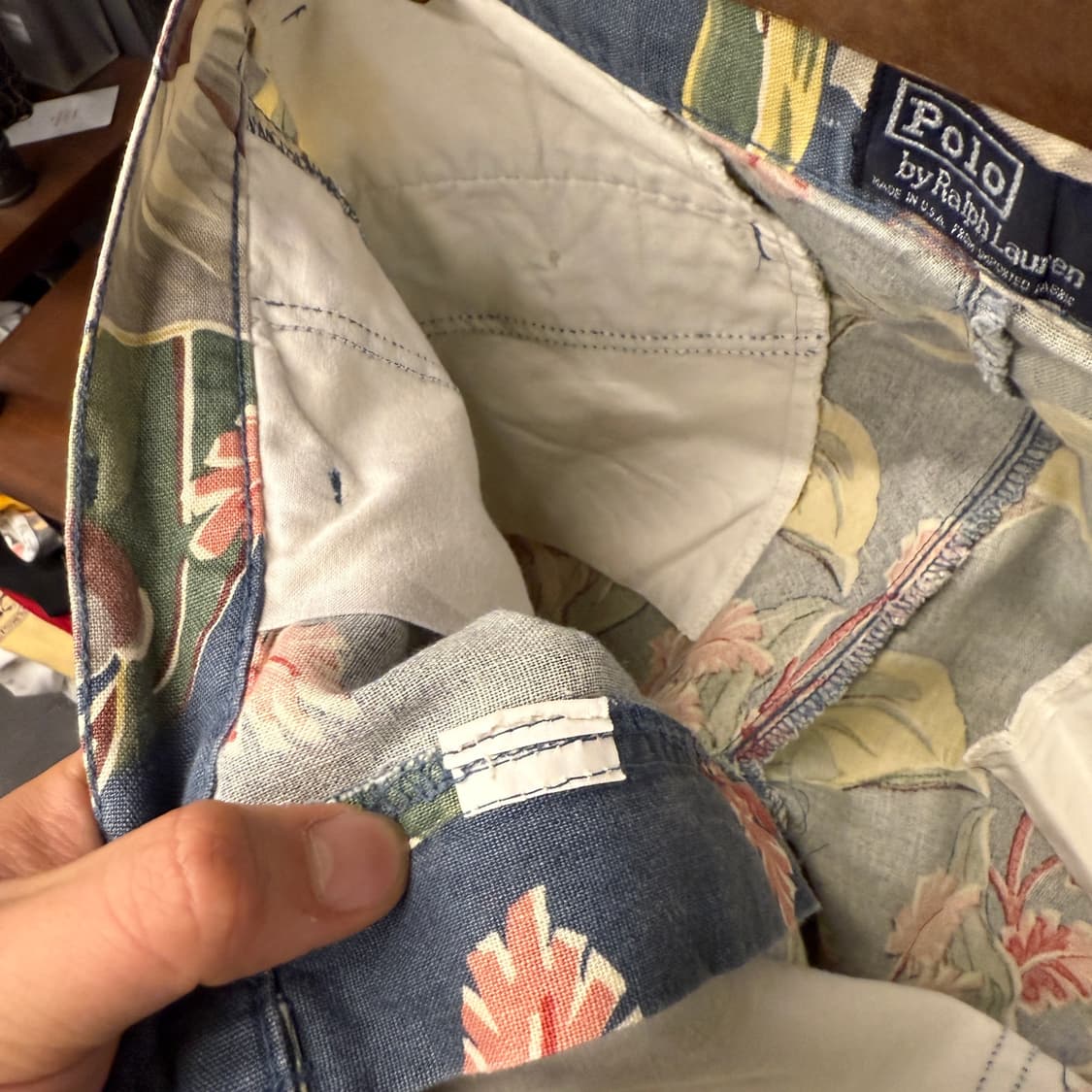 80-90s 폴로 랄프로렌 플로럴 패턴 쇼츠 하와이안 반바지 썸머 컬렉션 상품이미지5