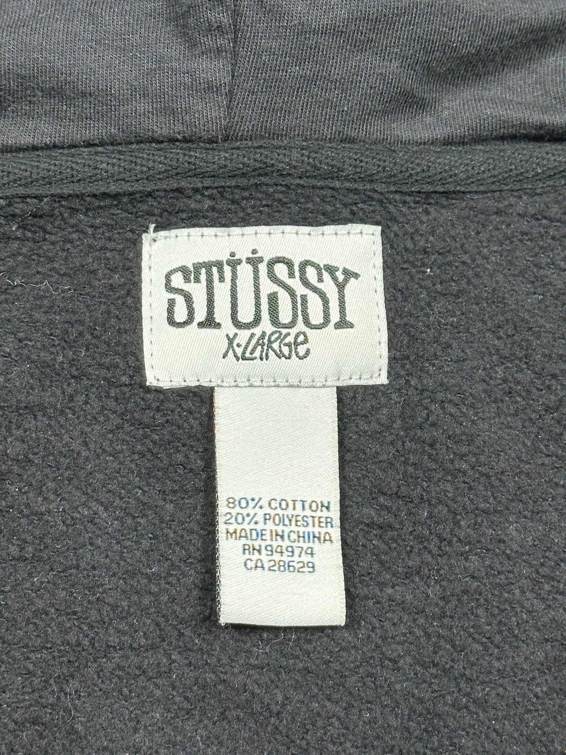 스투시 구형 후드집업 XL 상품이미지8