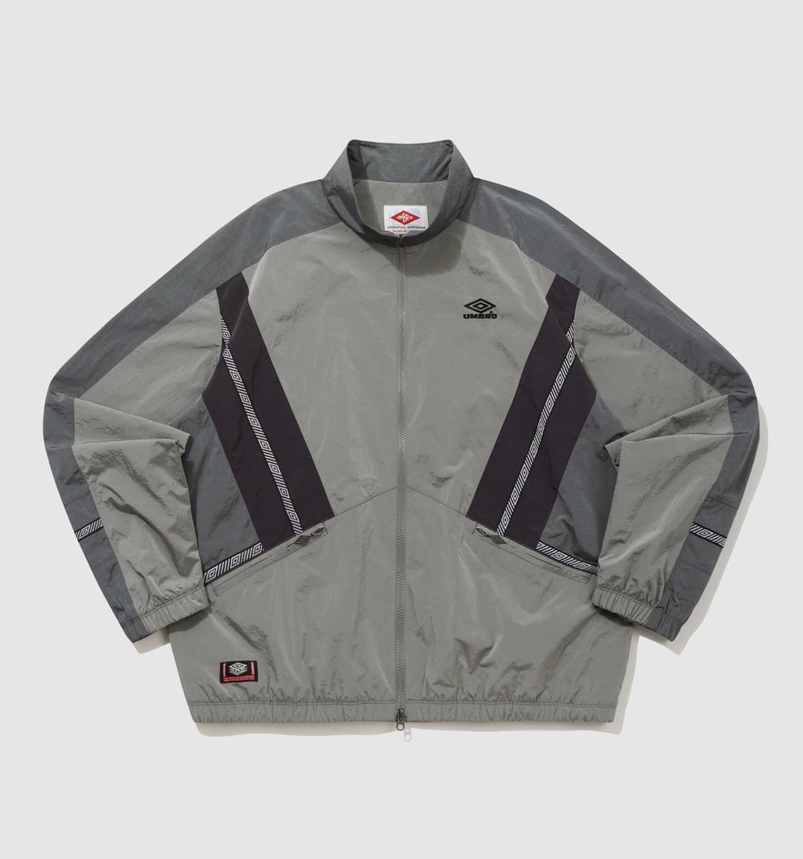 HBL 노팅엄 스탠넥 웜업 바람막이 자켓 / GREY KHAKI 상품이미지1