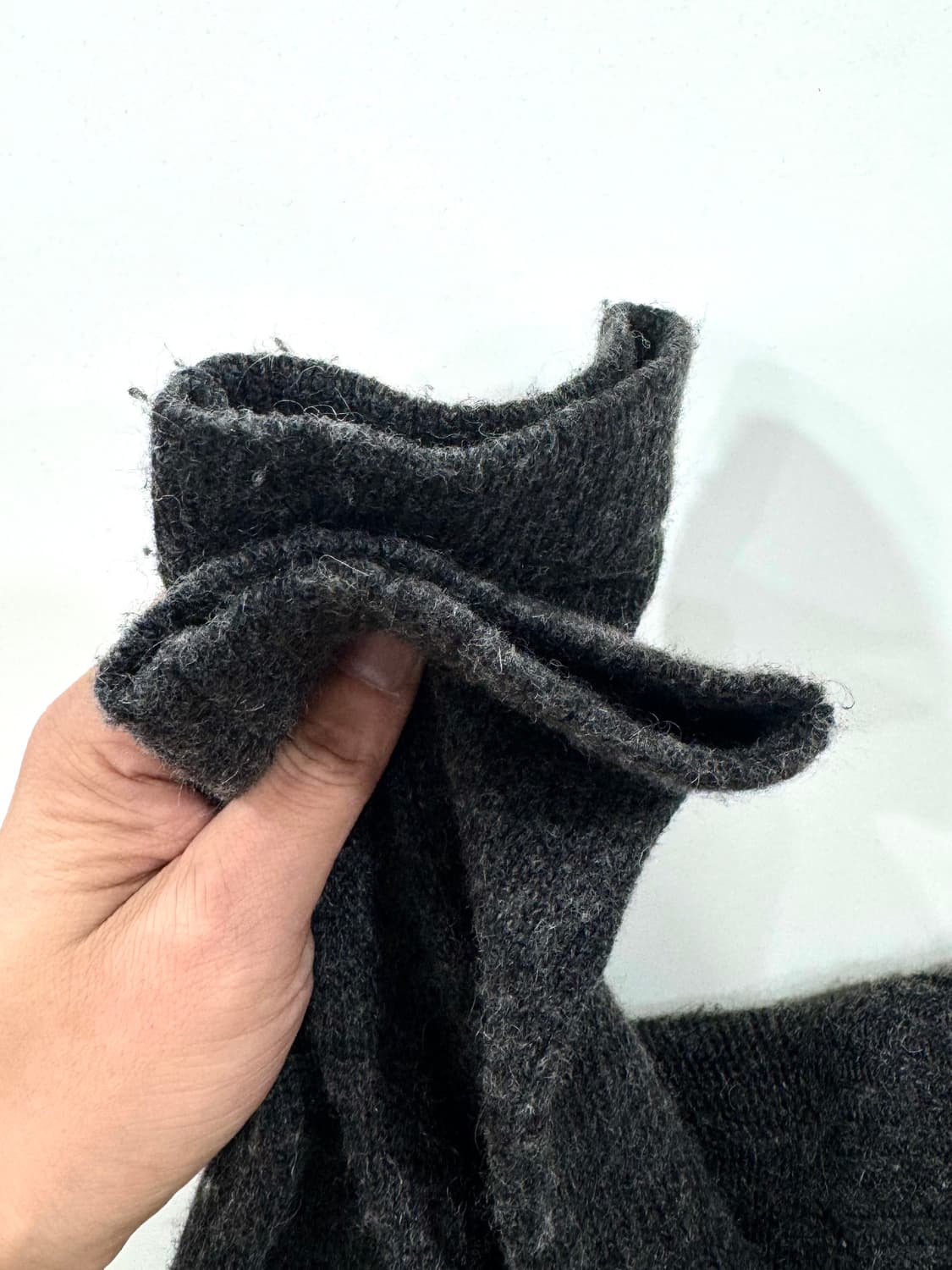 로얄로빈스 그레이 울니트 집업 L 상품이미지7