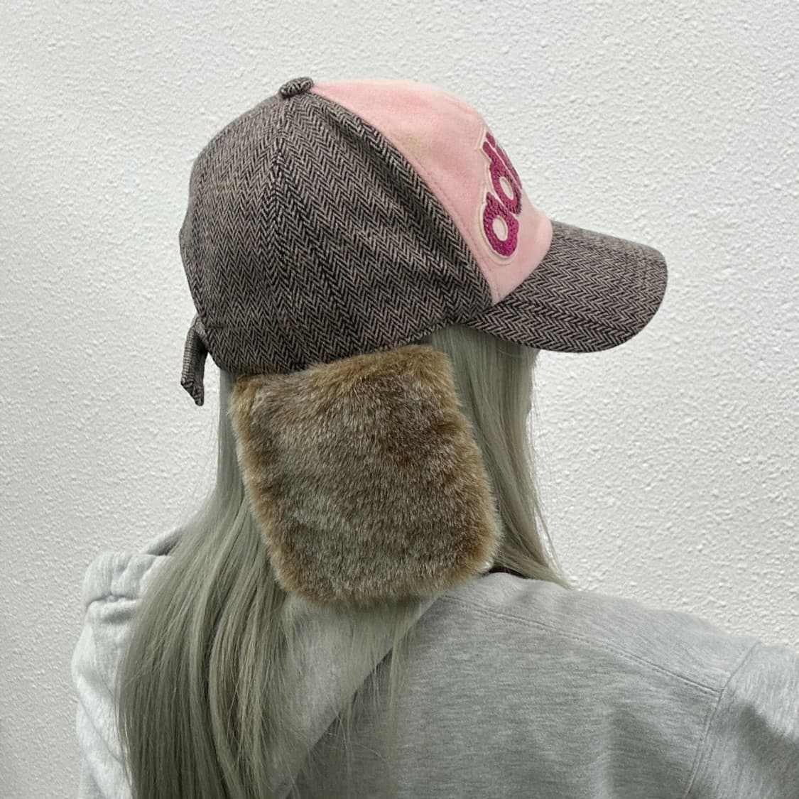 아디다스 y2k 딸기핑크 군밤모자 상품이미지6