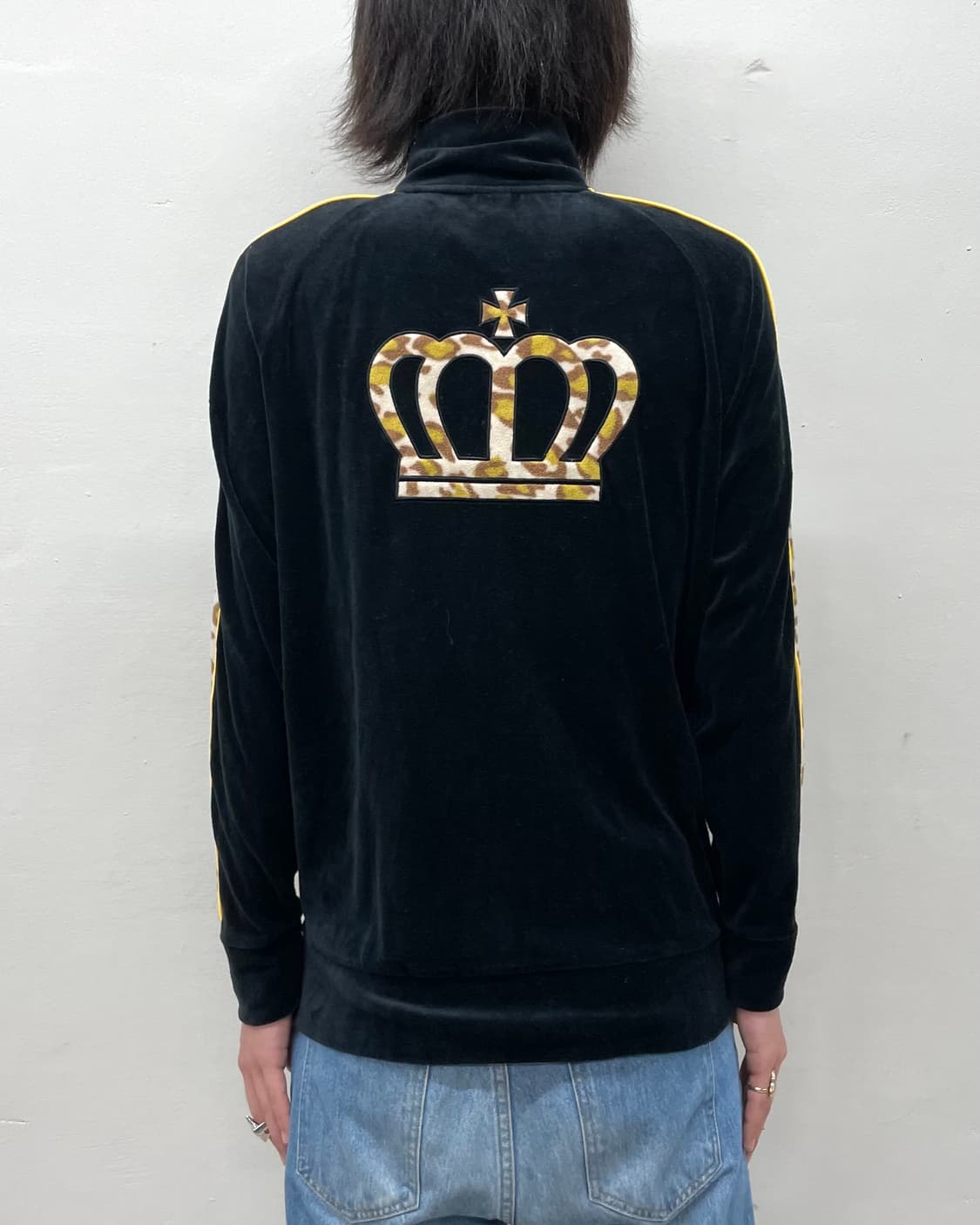 Baby doll leopard velvet track top 상품이미지2