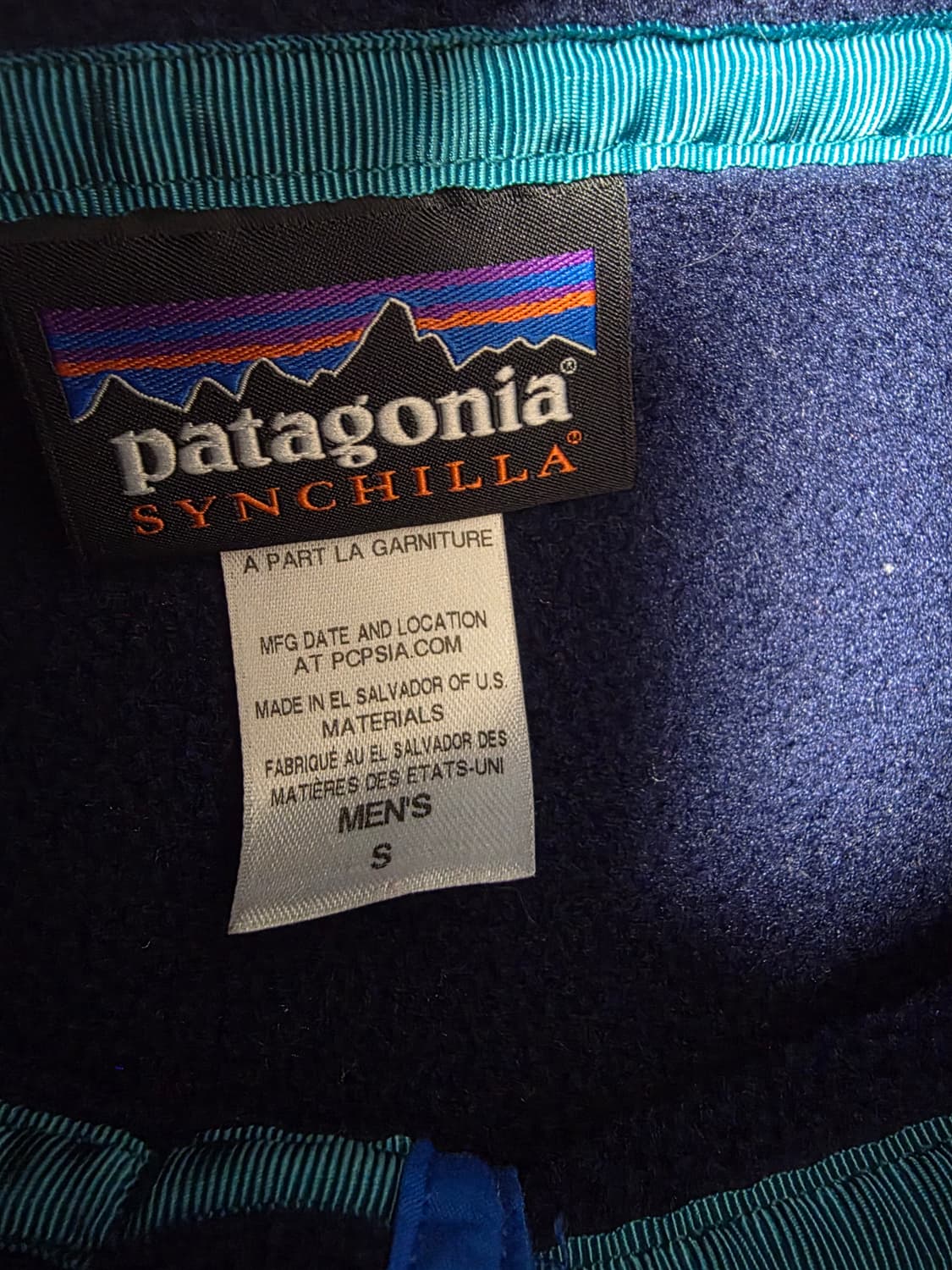 파타고니아 신칠라 헤비웨이트 클래식네이비/엘캡카키 맨 S 상품이미지2