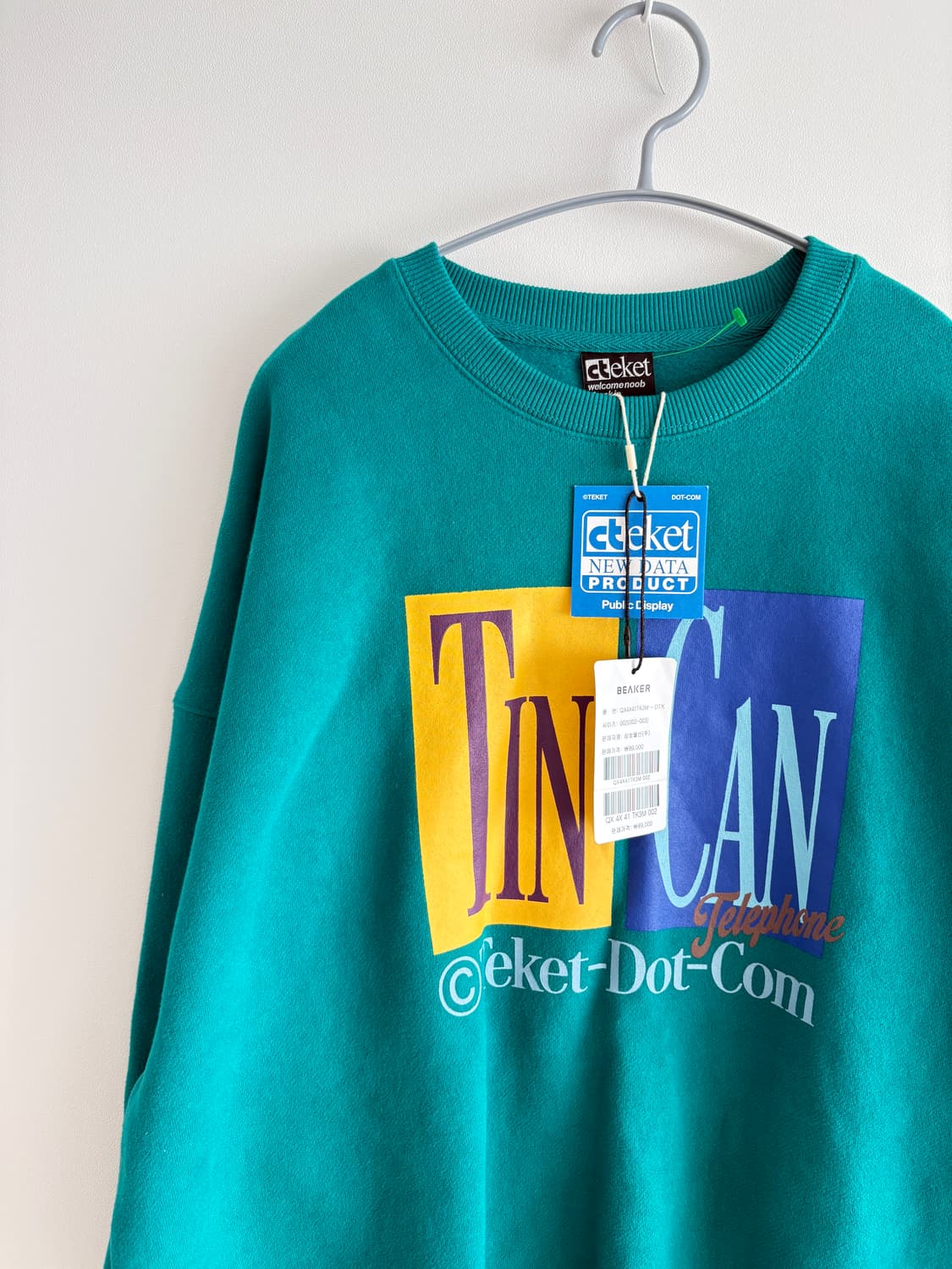 (새상품)Teket 테켓 Tin & Can 기모맨투맨 상품이미지2