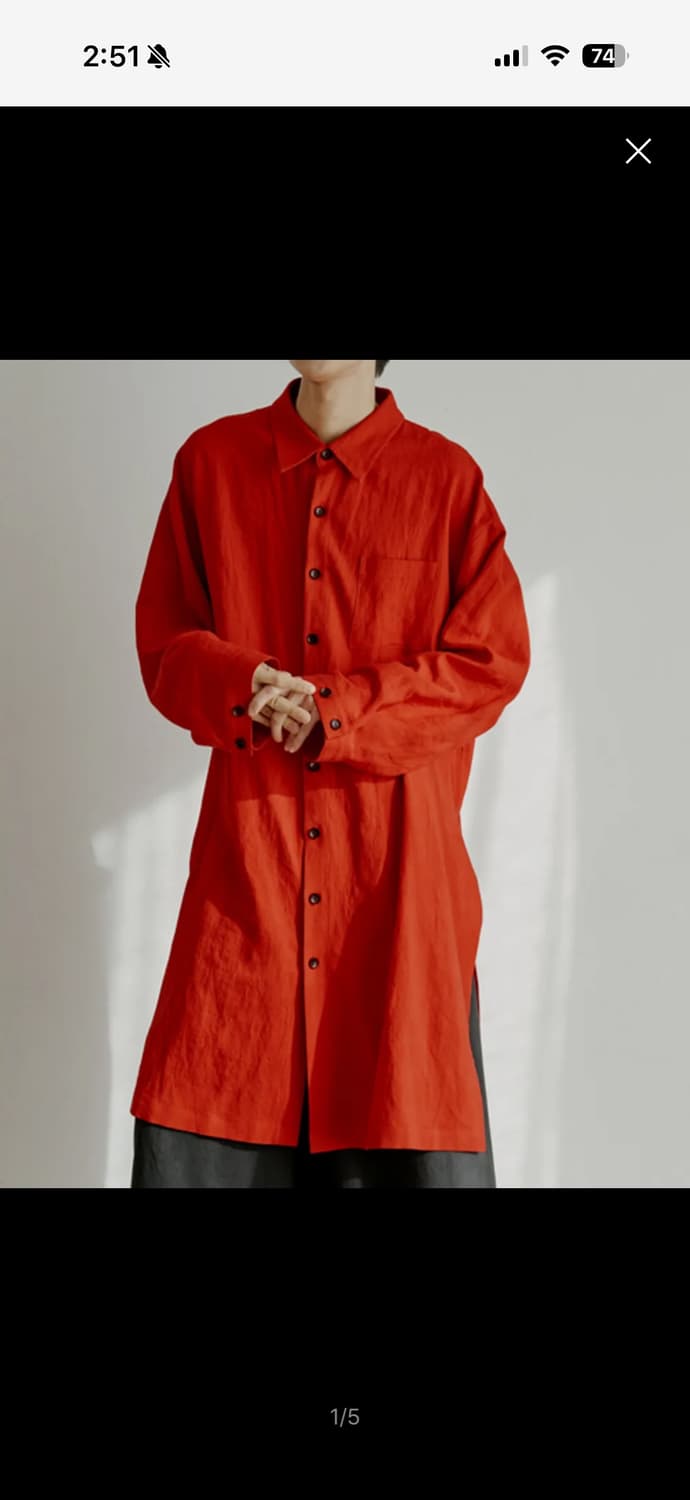 [1] 말렌 린넨 롱셔츠 상품이미지1