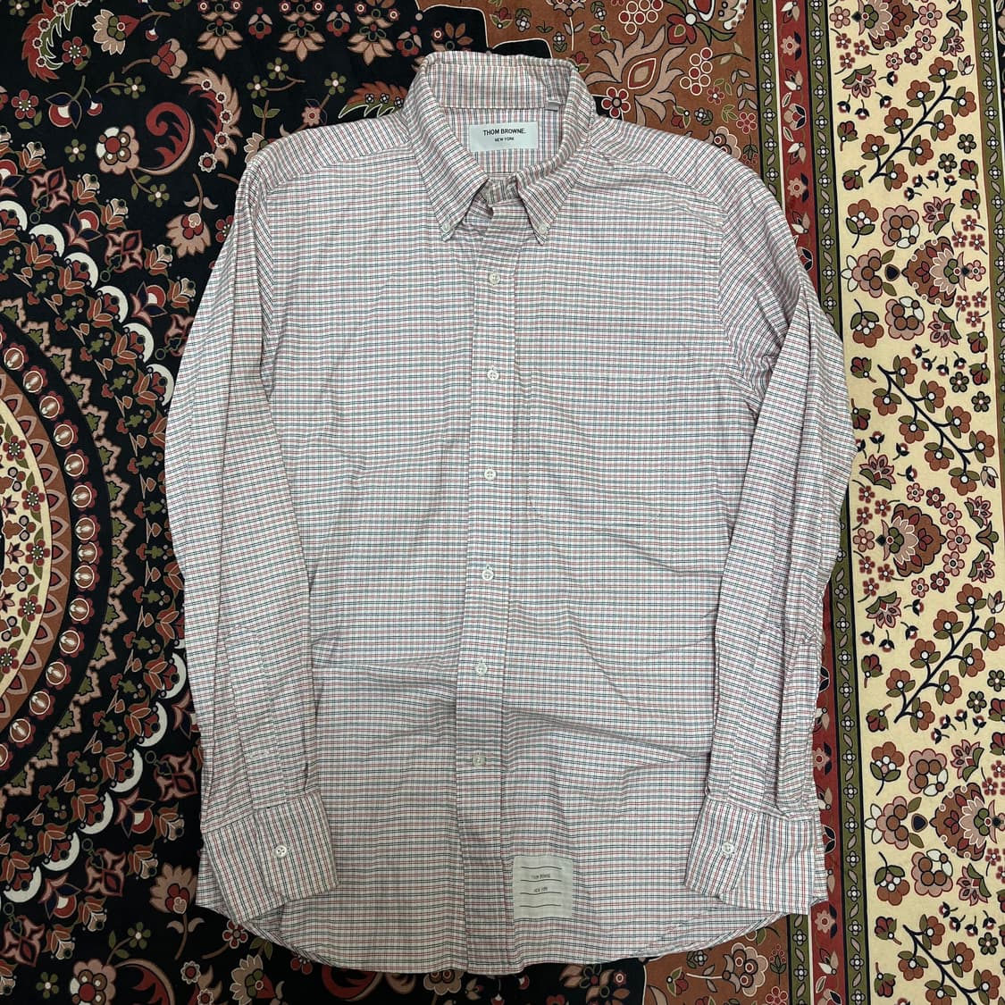 톰브라운 체크 버튼다운 옥스포드 셔츠 S 상품이미지1