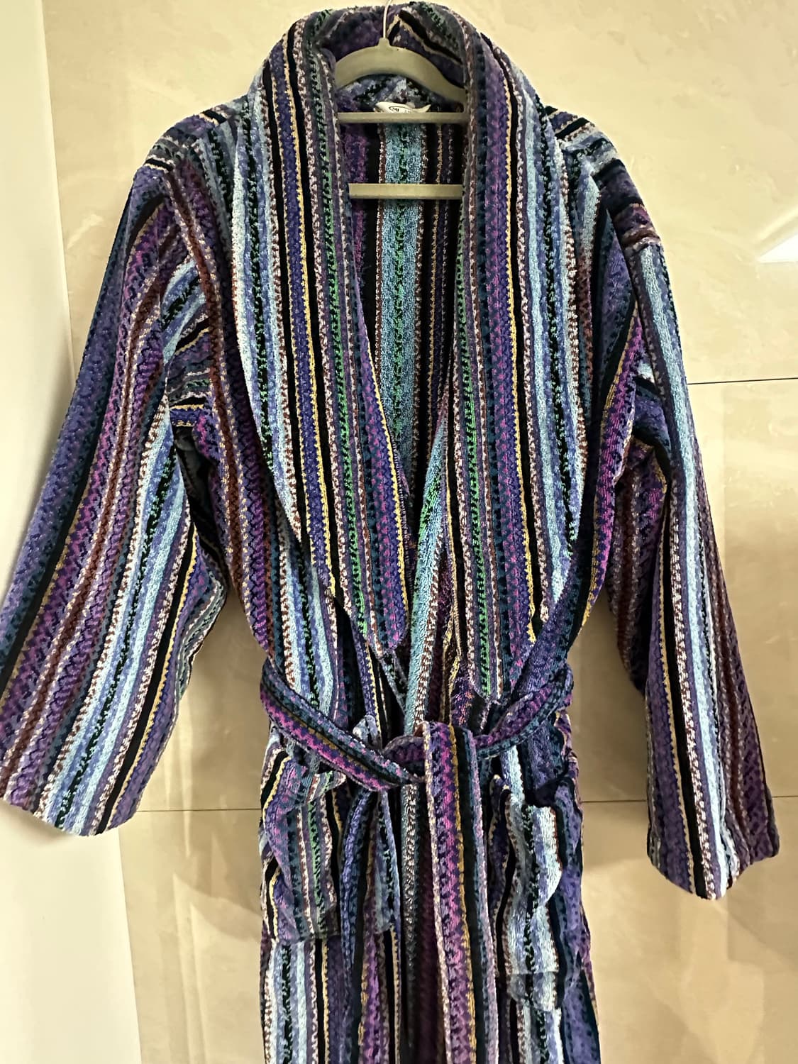 미쏘니 샤워 가운 로브 L 남여공용 남자사이즈 새상품 상품이미지1