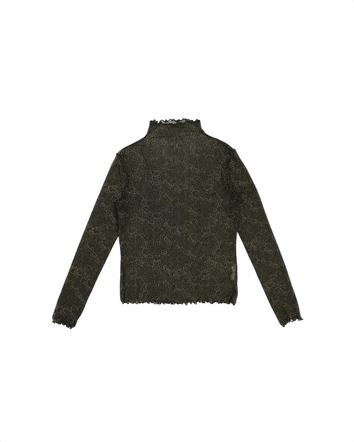 Hiroko Koshino sheer high neck top 상품이미지1