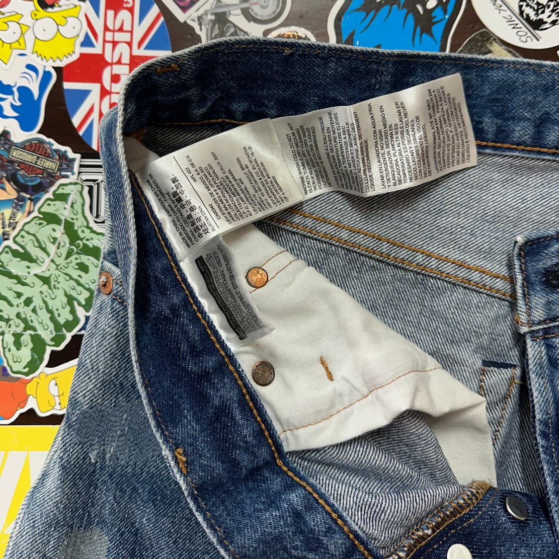 리바이스 501CT 블루 진 데님 팬츠 27 상품이미지8