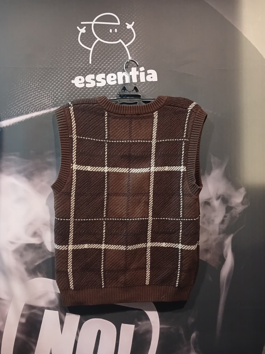 스턴 체크 니트조끼 상품이미지3