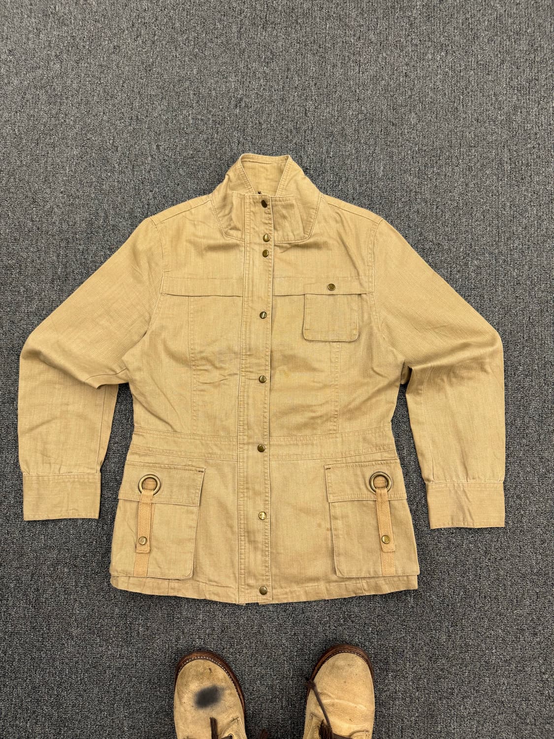 Plymton 빈티지 여성 베이지 사파리자켓 상품이미지1