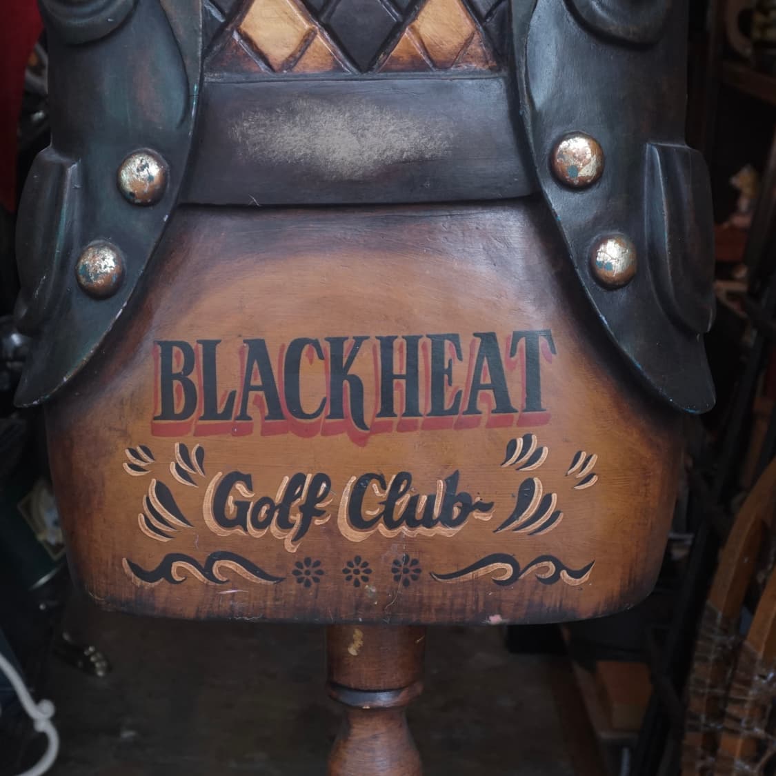 빈티지 소품 1980s 영국 골프클럽 마네킹 상품이미지8