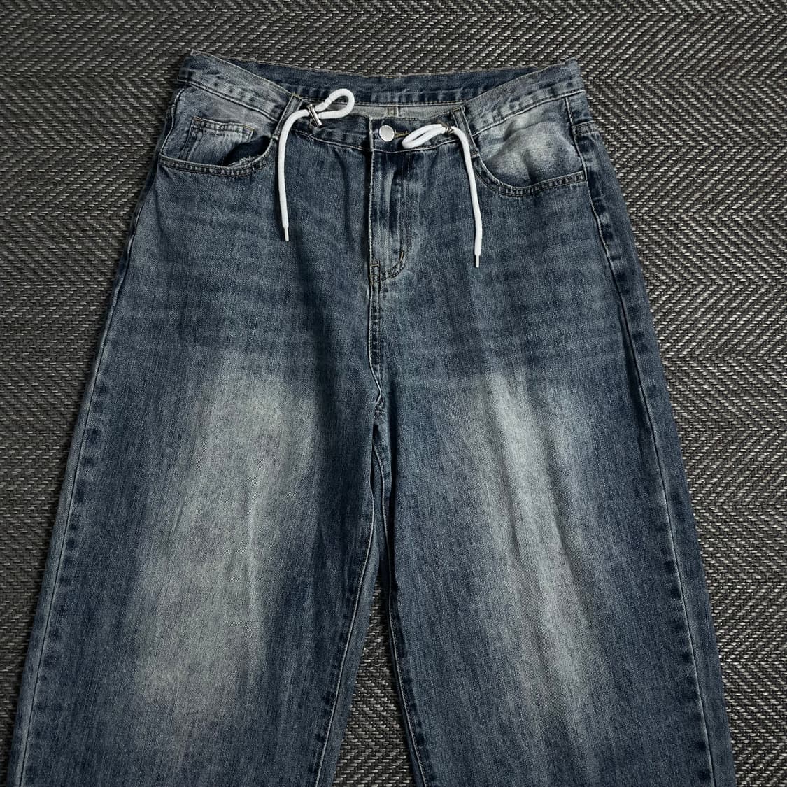 빈티지 미니멀 와이드핏 워싱 데님 팬츠y 4433 상품이미지4