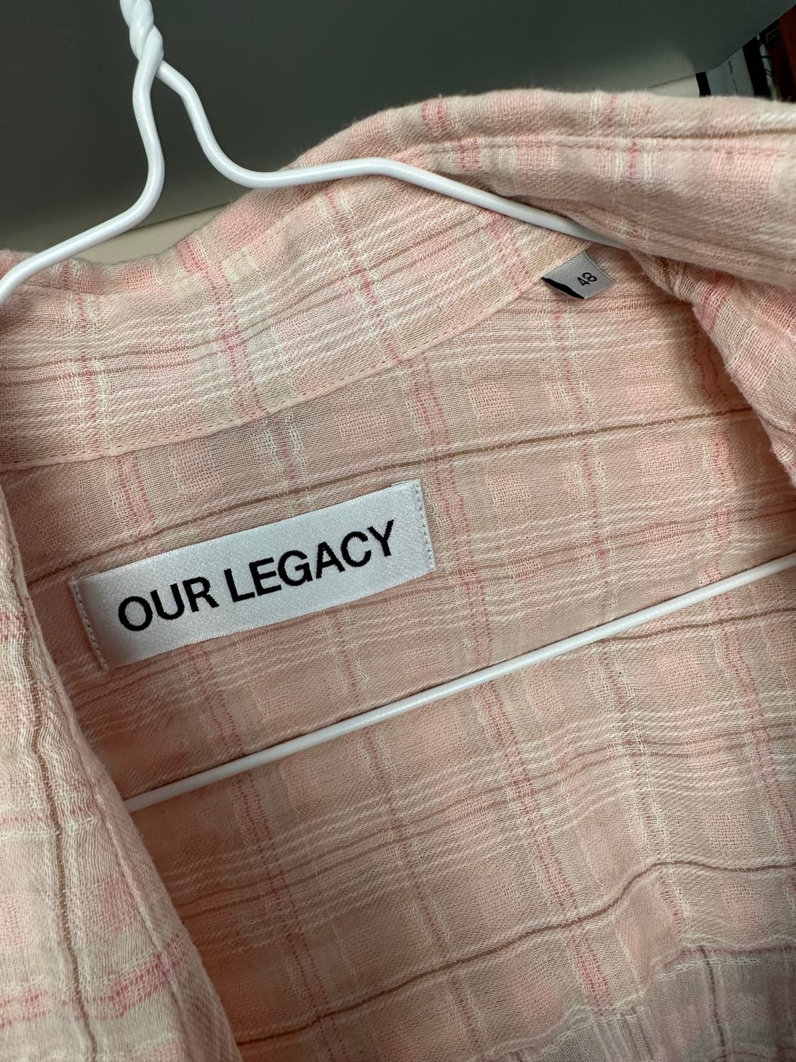 [48]아워레가시 버로우드 셔츠 핑크 상품이미지3