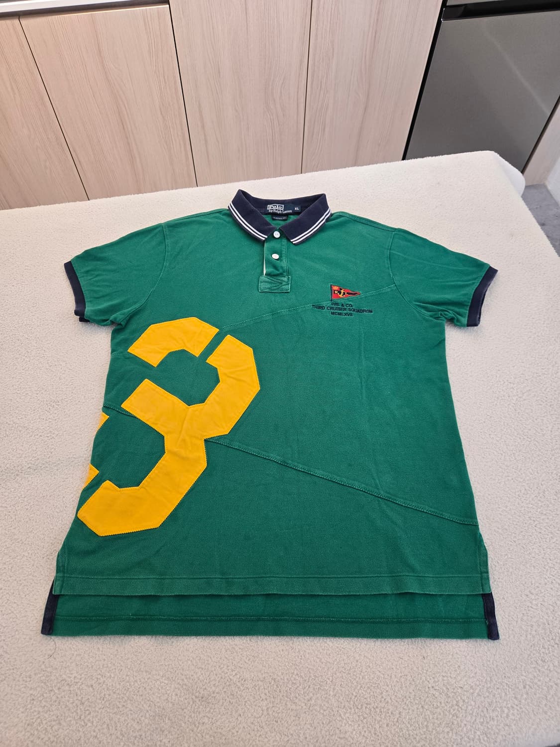 폴로 랄프로렌 그린색 넘버3 카라티 XL (커스텀 폴로) 상품이미지2