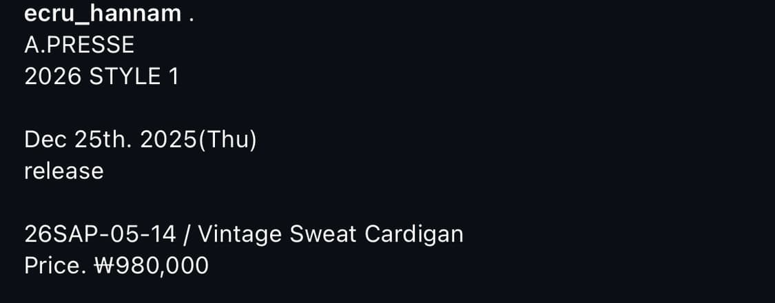 A.presse 26SAP-05-14 블랙 상품이미지2