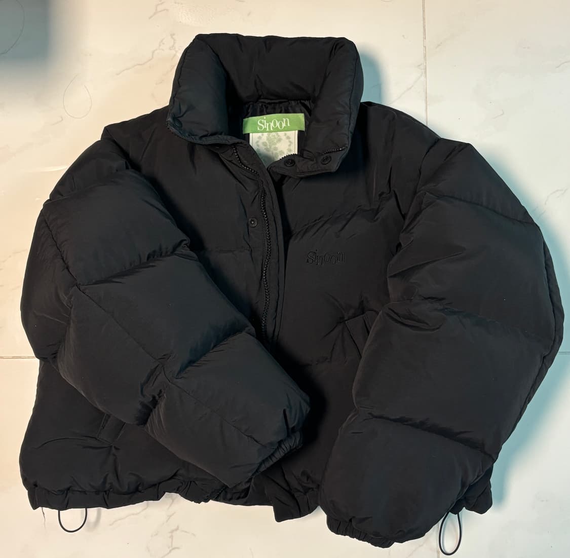 시눈 puffer jacket 패딩 블랙 (free) 상품이미지2